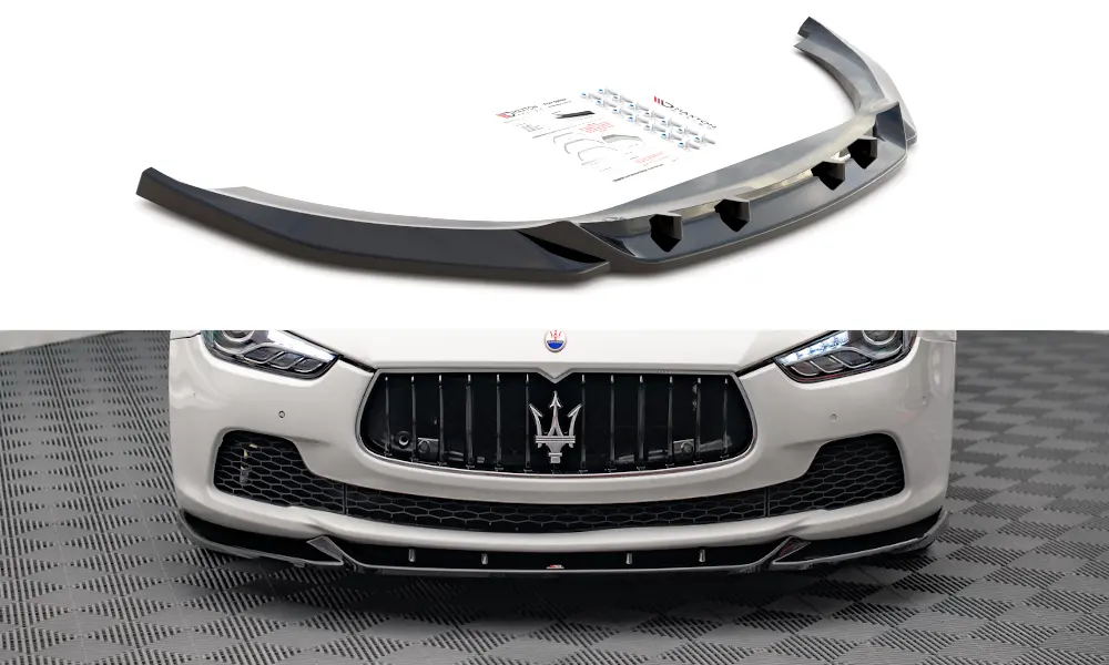 Frontspoiler Maserati Ghibli III 2013-2017 | V.1 Glossy Black Edition – bilde 2