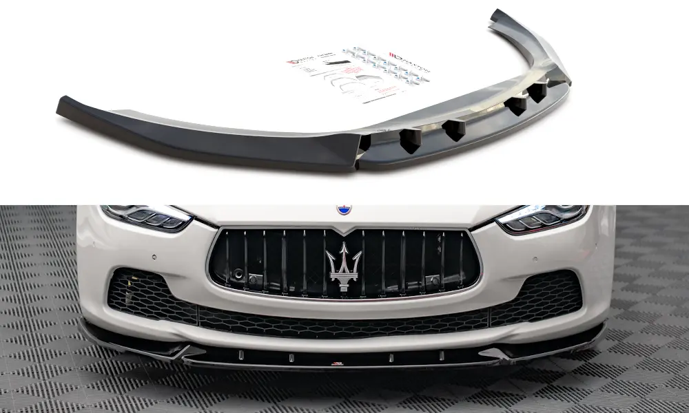 Frontspoiler Maserati Ghibli III 2013-2017 | V.2 Glossy Black Edition – bilde 2