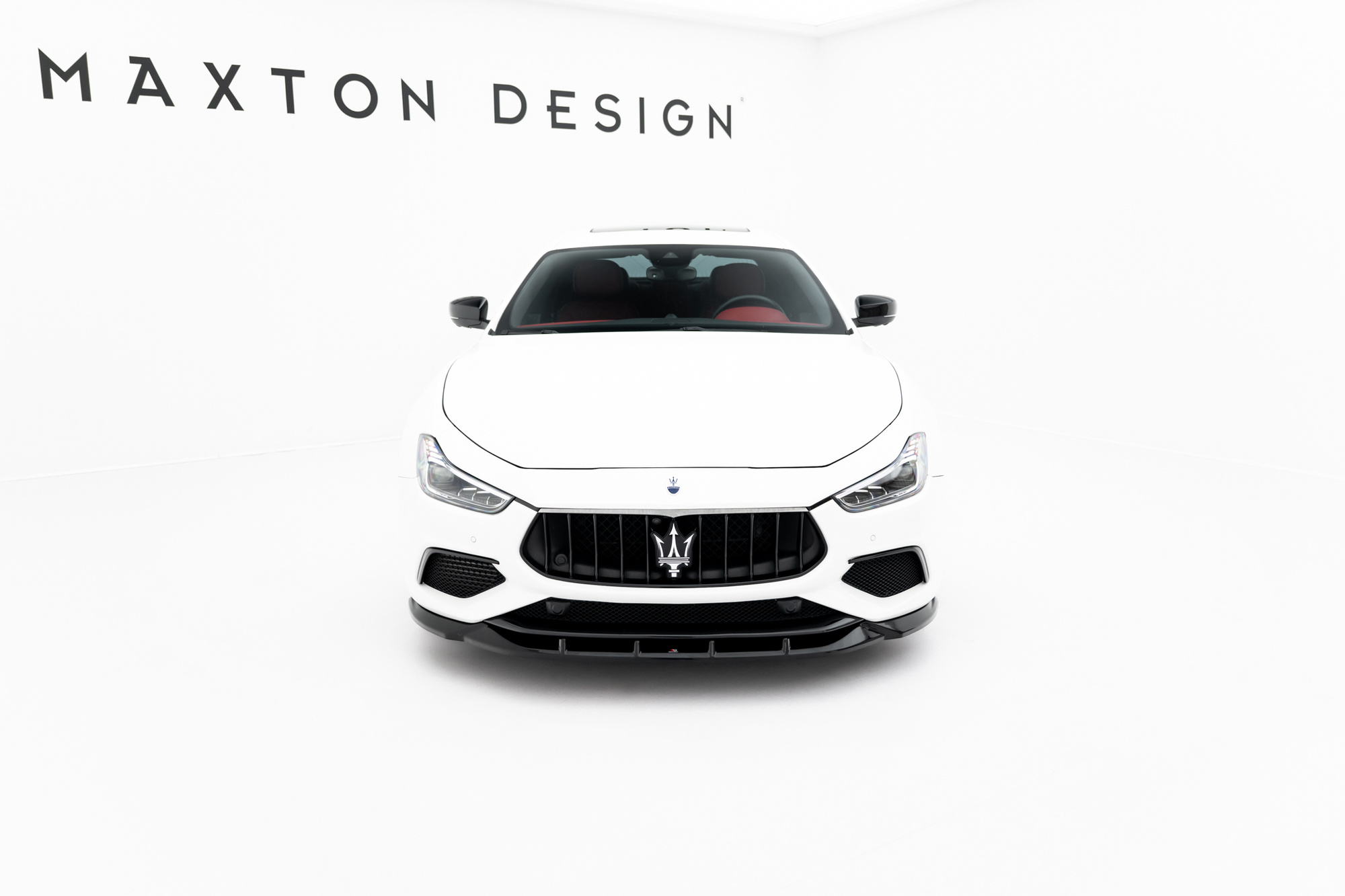 Frontspoiler Maserati Ghibli Modena III Facelift 2017 - 2020 | Sport Glossy Black Edition – bilde 2