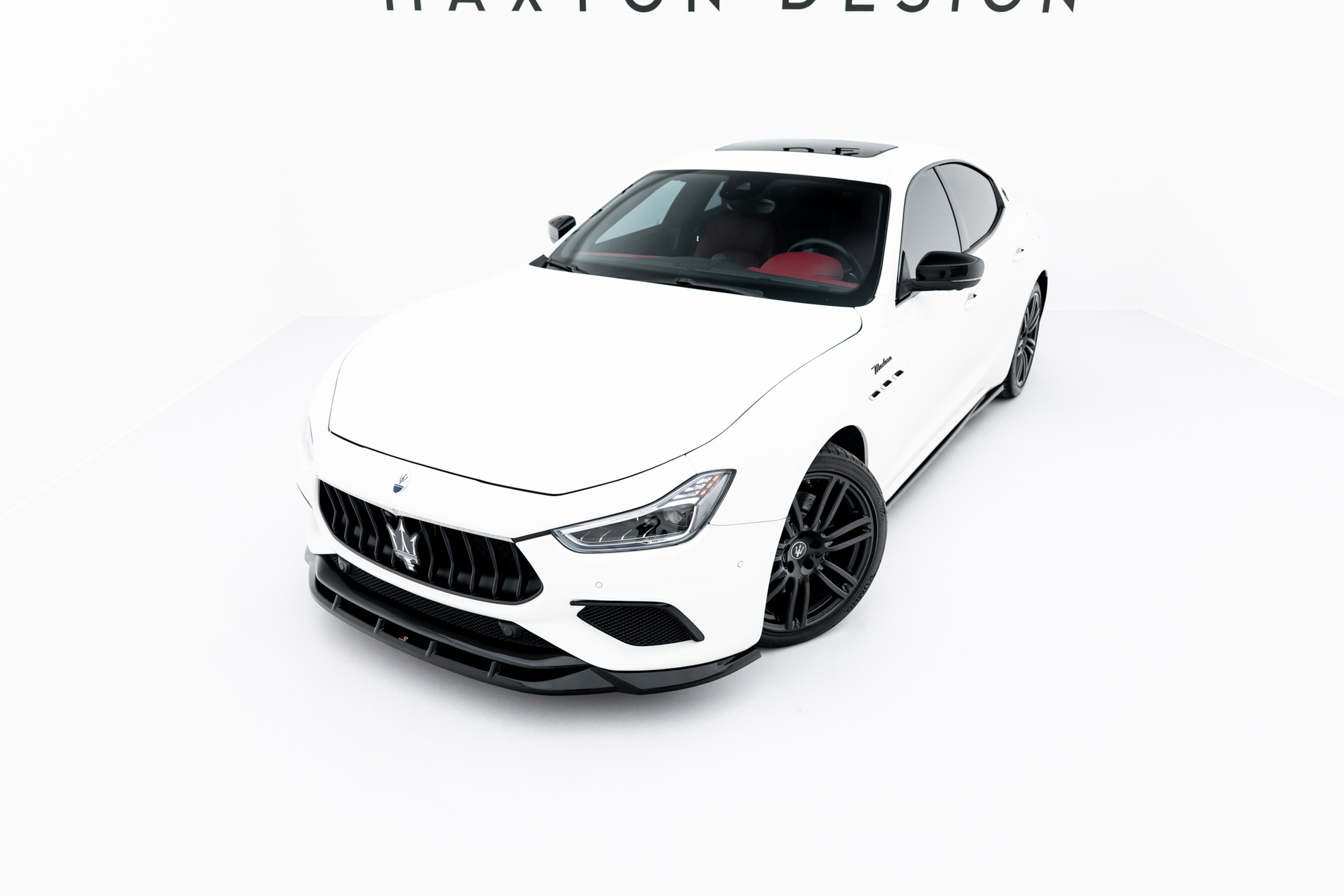 Frontspoiler Maserati Ghibli Modena III Facelift 2017 - 2020 | Sport Glossy Black Edition – bilde 3