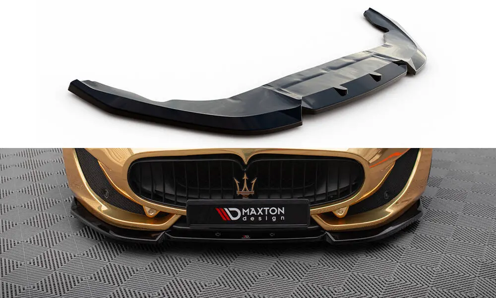 Frontspoiler Maserati GranTurismo Mk1 facelift 2013 - 2018| V.2 Glossy Black Edition – bilde 2