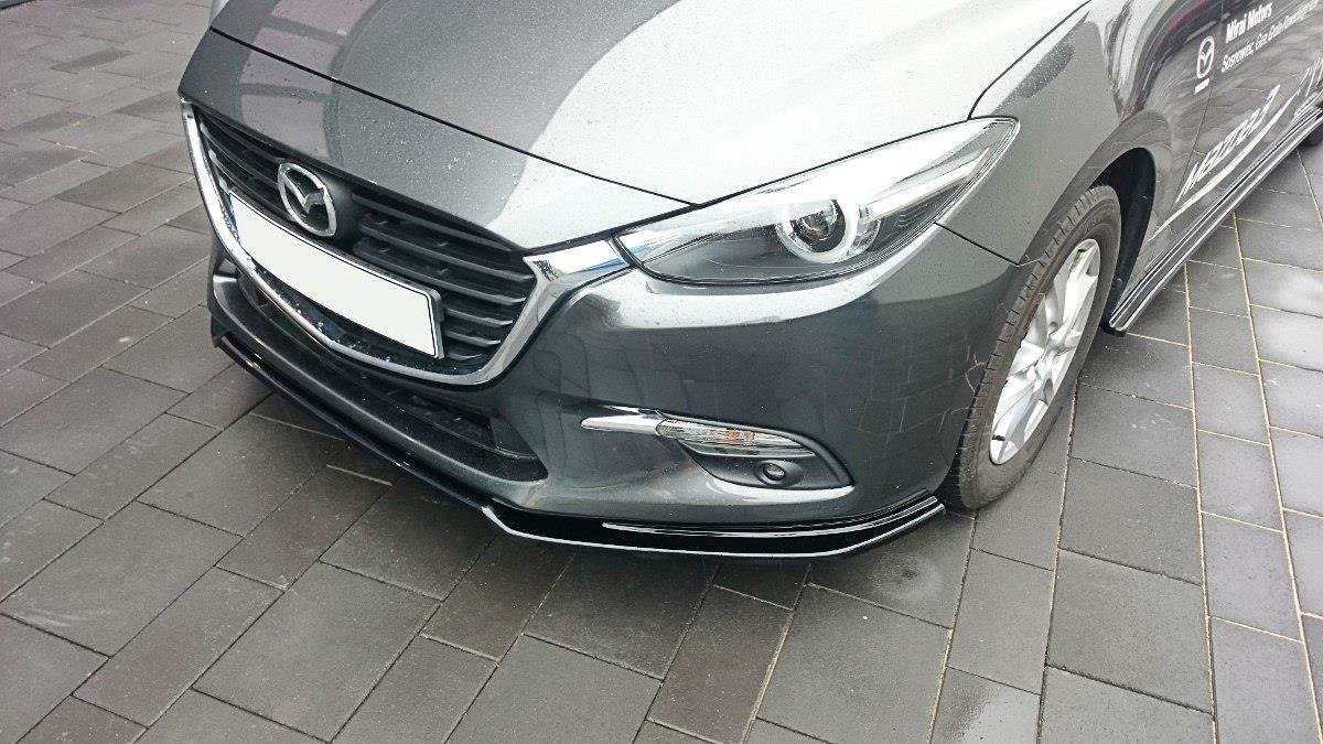 Frontspoiler Mazda 3 III (BN) facelift 2016-2018 | V.1 Glossy Black Edition