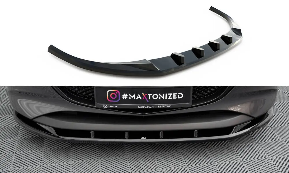 Frontspoiler Mazda 3 Mk4 2019 - > | V.1 Glossy Black Edition – bilde 2