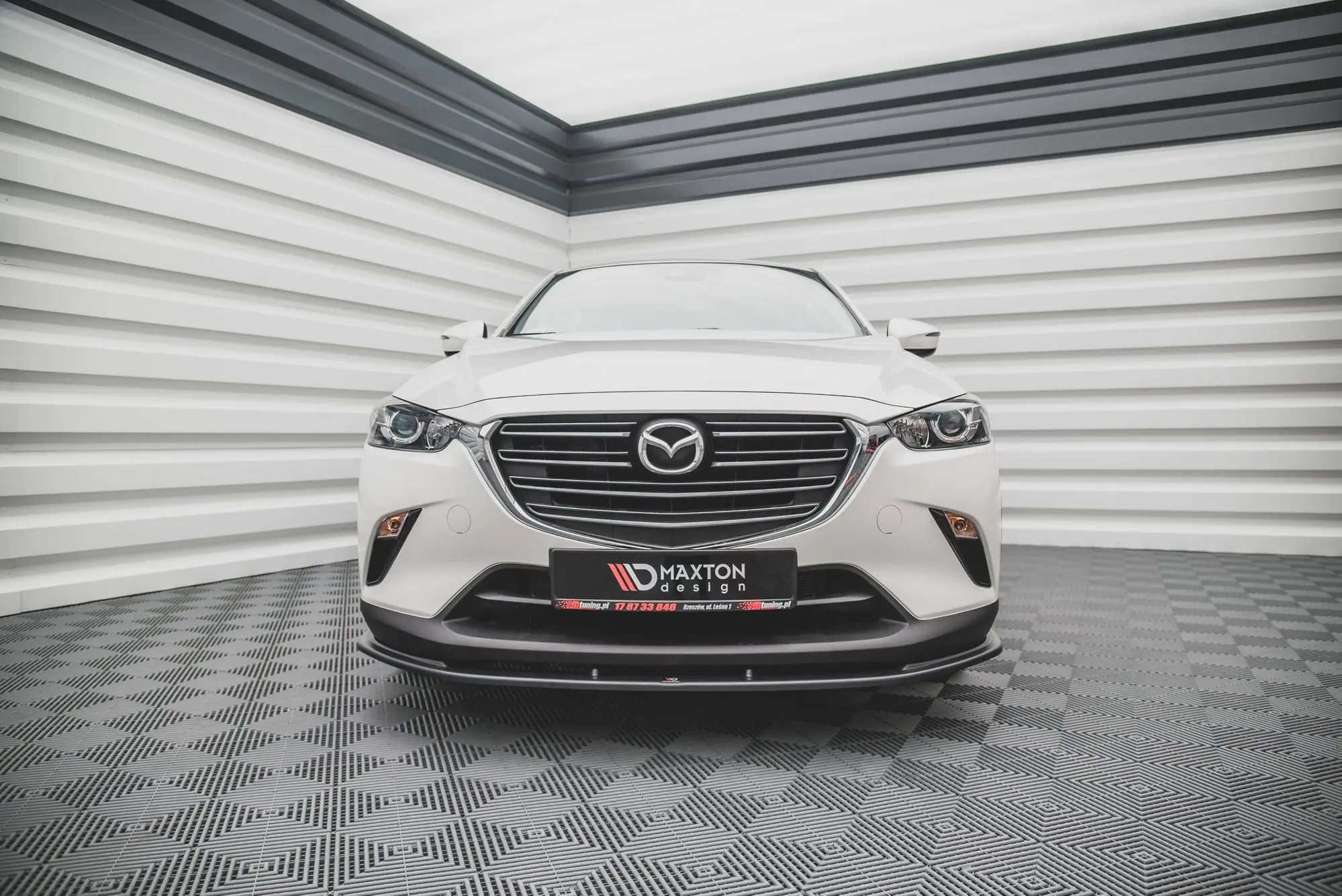 Frontspoiler Mazda CX-3 2014 - 2023 | V.1 Glossy Black Edition
