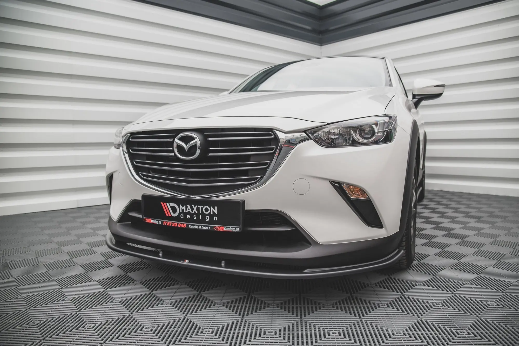 Frontspoiler Mazda CX-3 2014 - 2023 | V.1 Glossy Black Edition – bilde 3