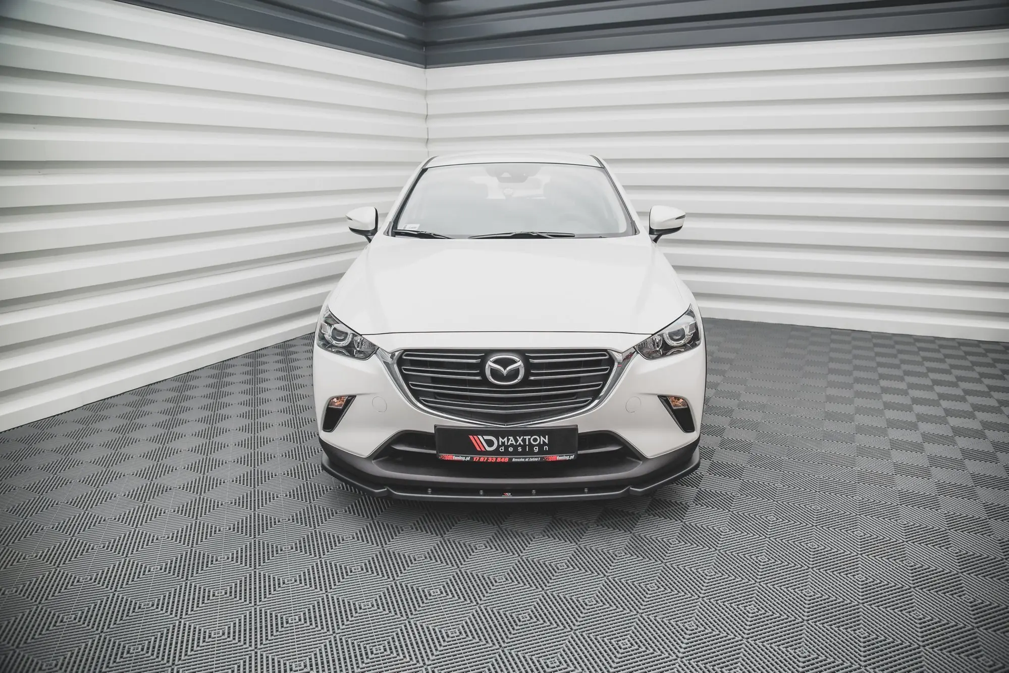 Frontspoiler Mazda CX-3 2014 - 2023 | V.2 Glossy Black Edition