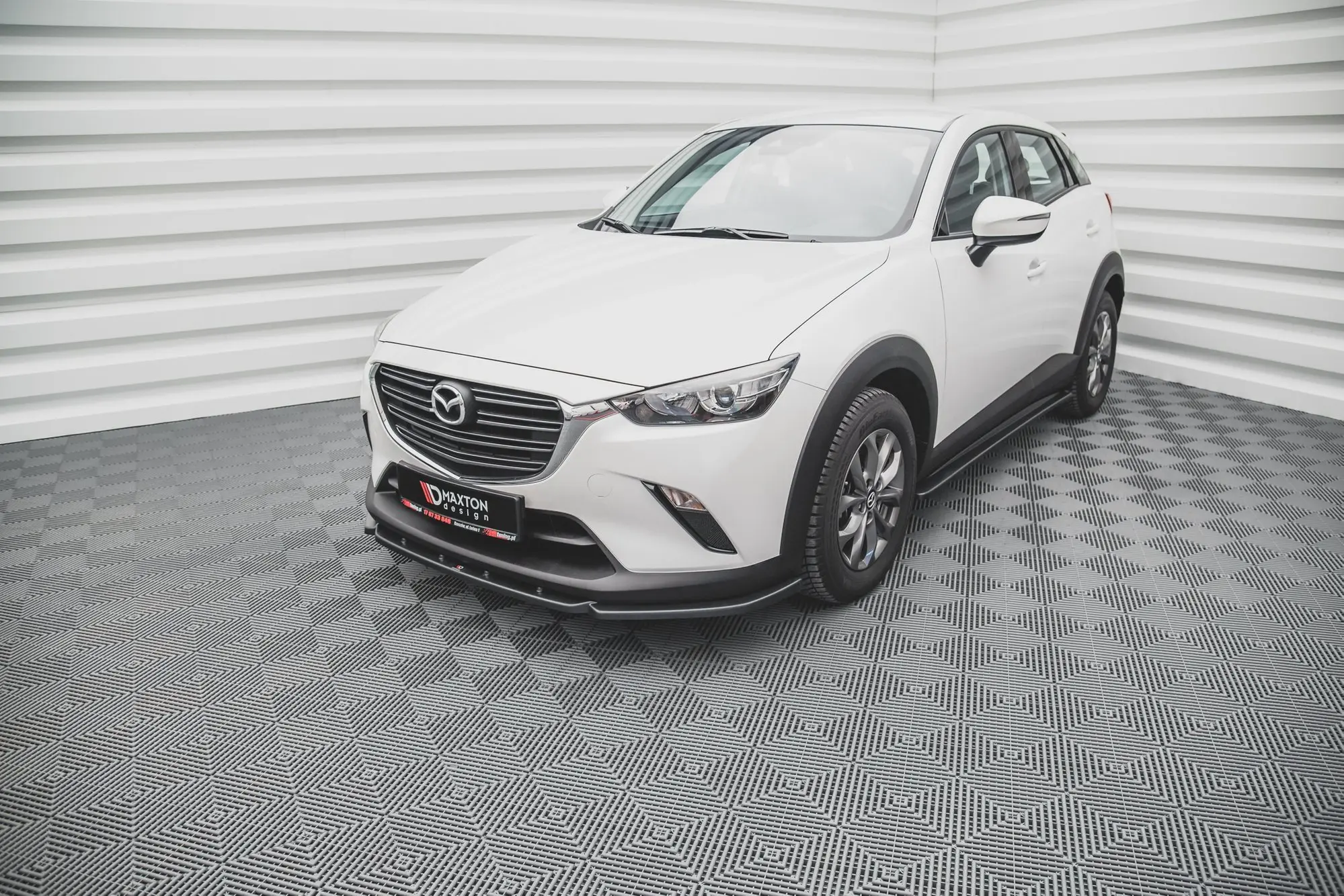 Frontspoiler Mazda CX-3 2014 - 2023 | V.2 Glossy Black Edition – bilde 3