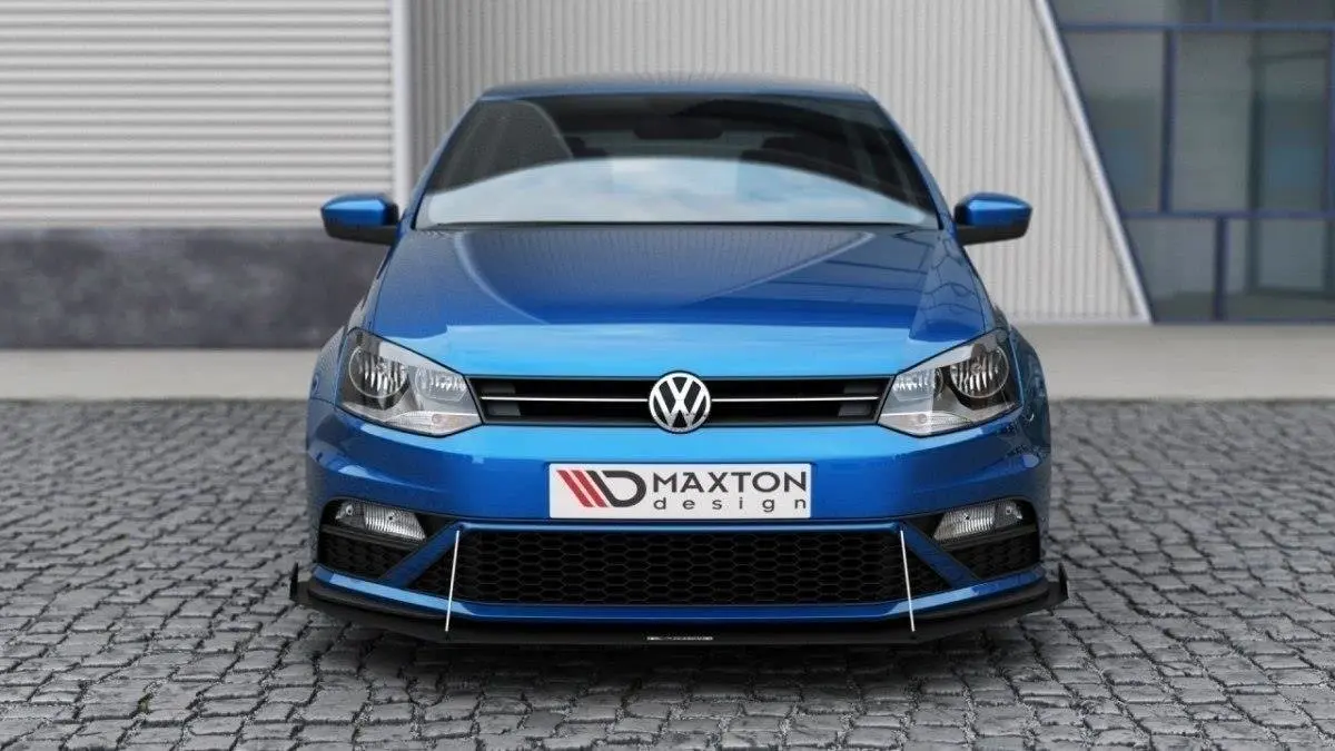 Frontspoiler (med vinger) VW Golf V GTI 2015-2017 | Racing Black Edition