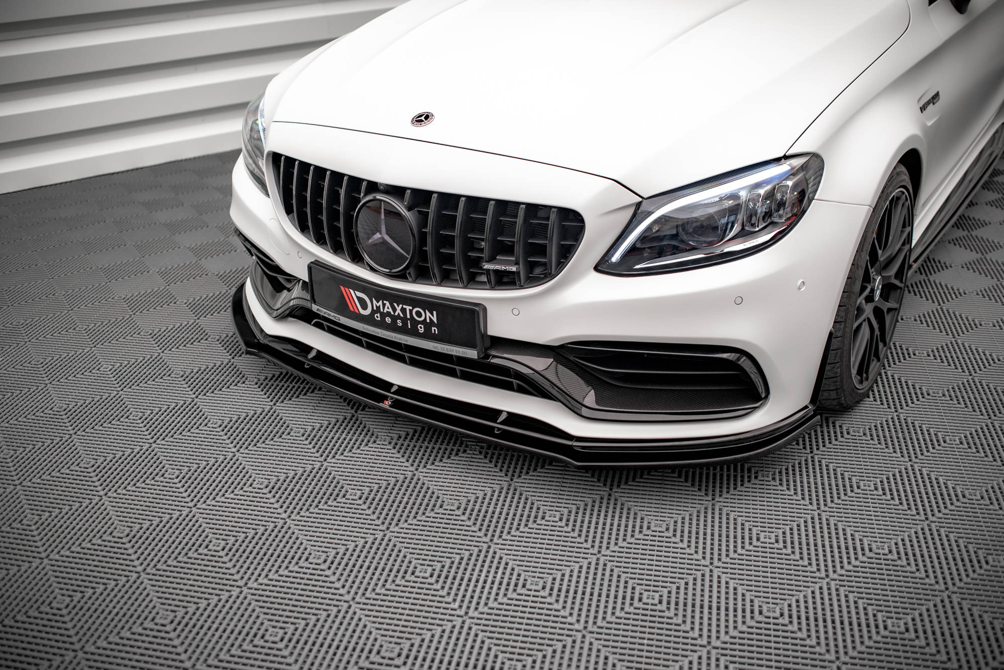 Frontspoiler Mercedes-AMG C63 Coupe (C205) Aero Pack Facelift 2018-2021 | V.1 Glossy Black Edition
