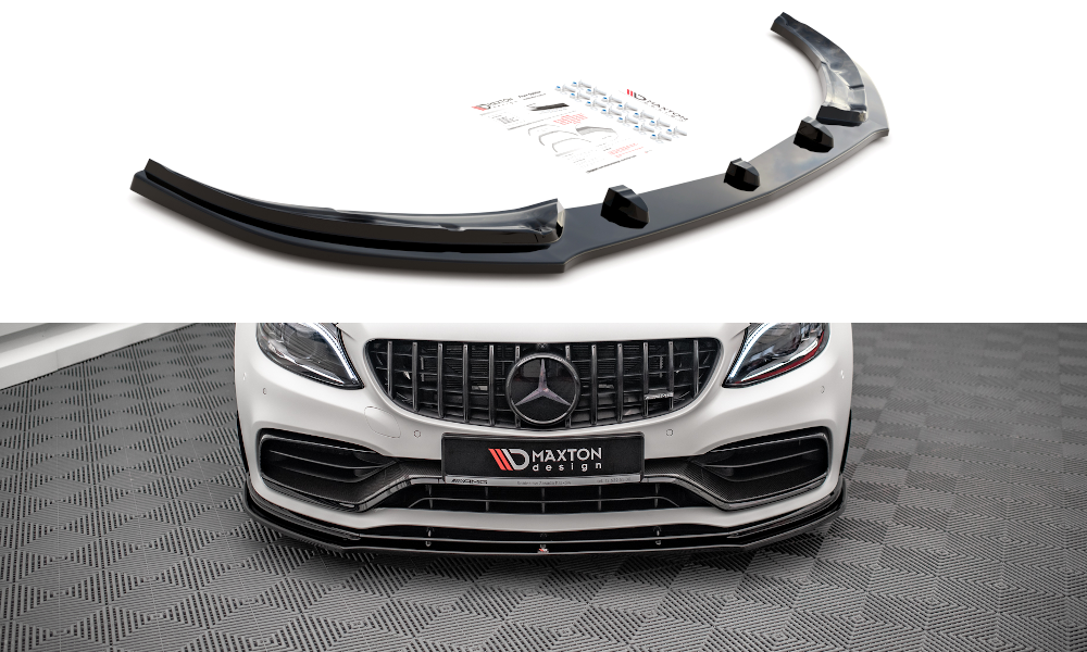 Frontspoiler Mercedes-AMG C63 Coupe (C205) Aero Pack Facelift 2018-2021 | V.1 Glossy Black Edition – bilde 2