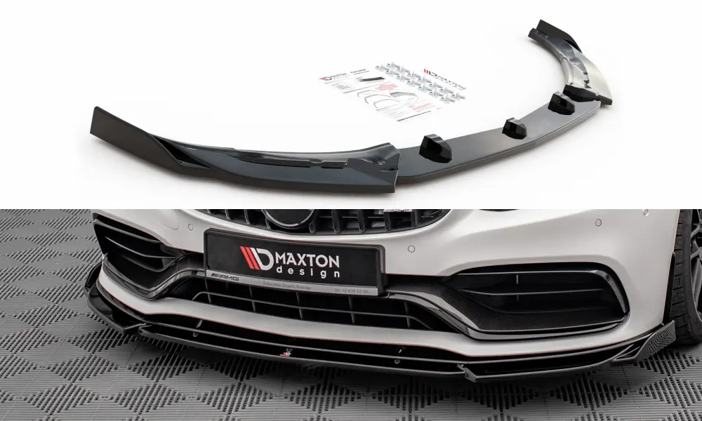 Frontspoiler Mercedes-AMG C63 Coupe (C205) Aero Pack Facelift 2018-2021 | V.2 Glossy Black Edition – bilde 2