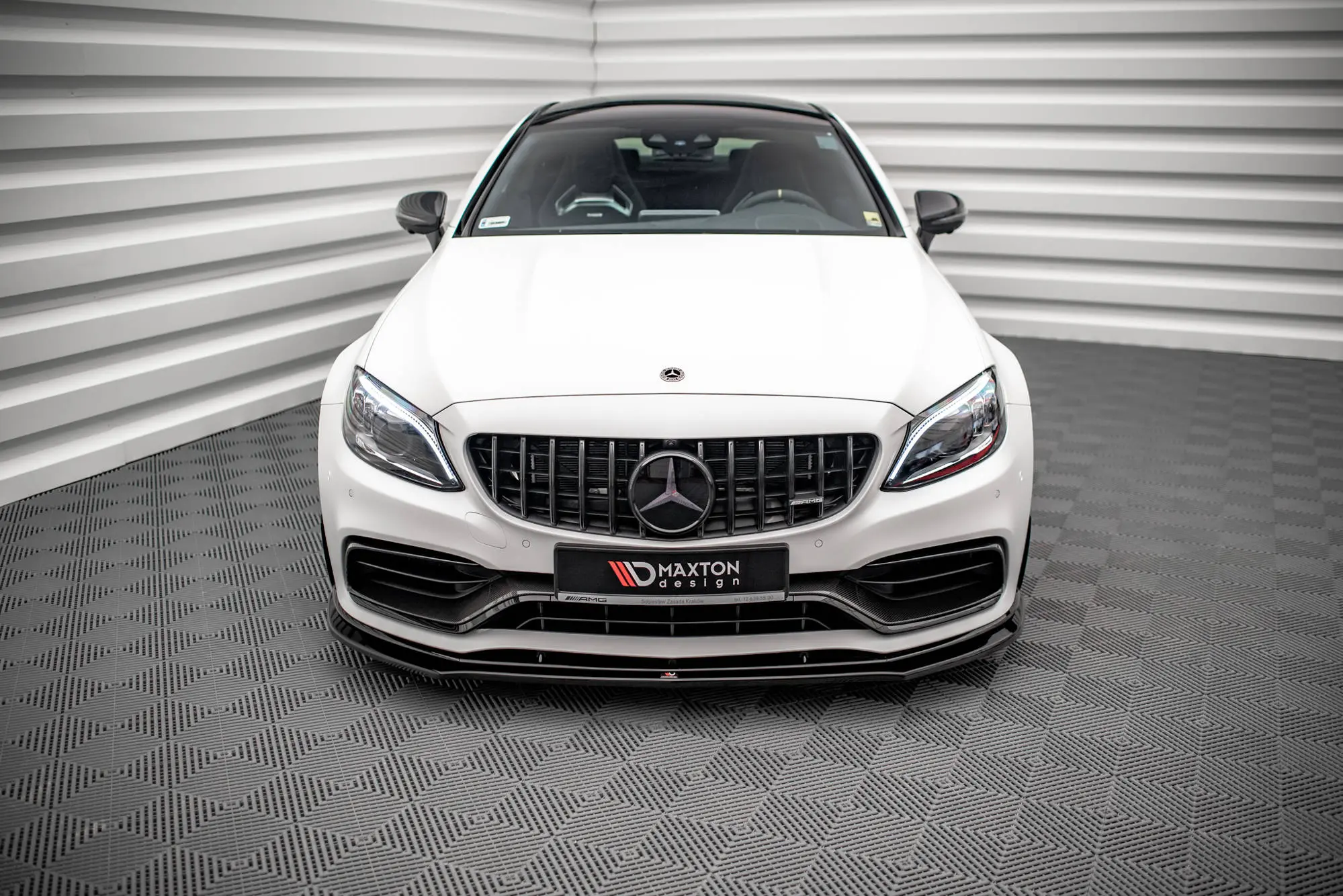 Frontspoiler Mercedes-AMG C63 Coupe (C205) Aero Pack Facelift 2018-2021 | V.3 Glossy Black Edition