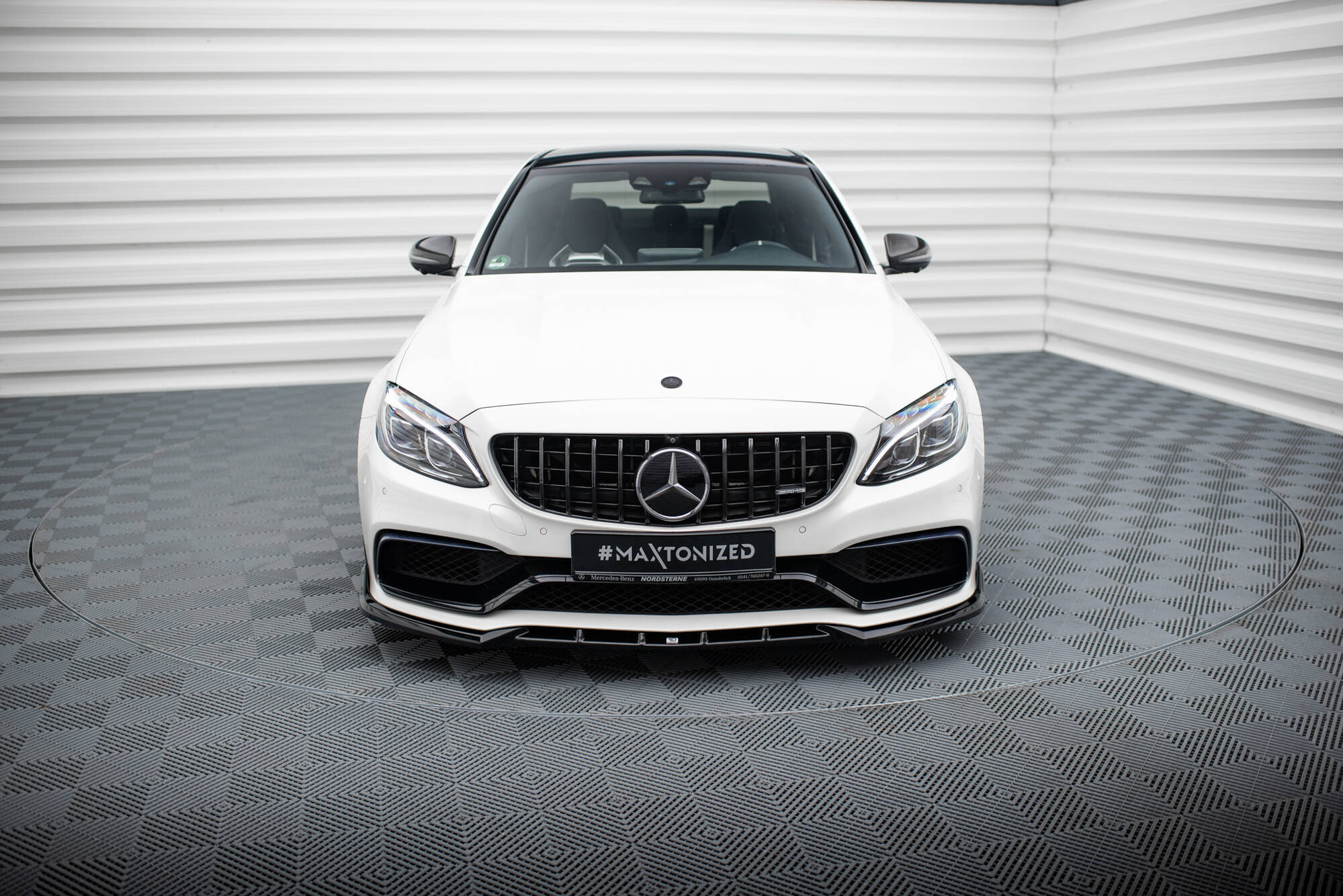 Frontspoiler Mercedes-AMG C63 Estate (S205/W205) 2015 - 2018 | Sport Glossy Black Edition V2 – bilde 2