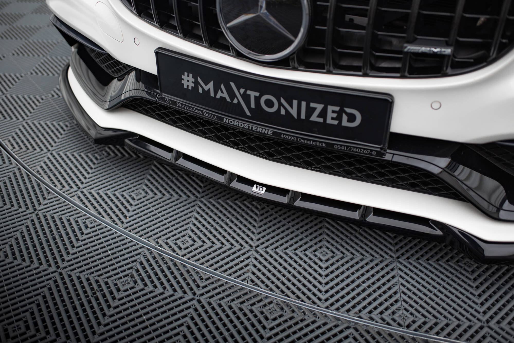 Frontspoiler Mercedes-AMG C63 Estate (S205/W205) 2015 - 2018 | Sport Glossy Black Edition V2 – bilde 3