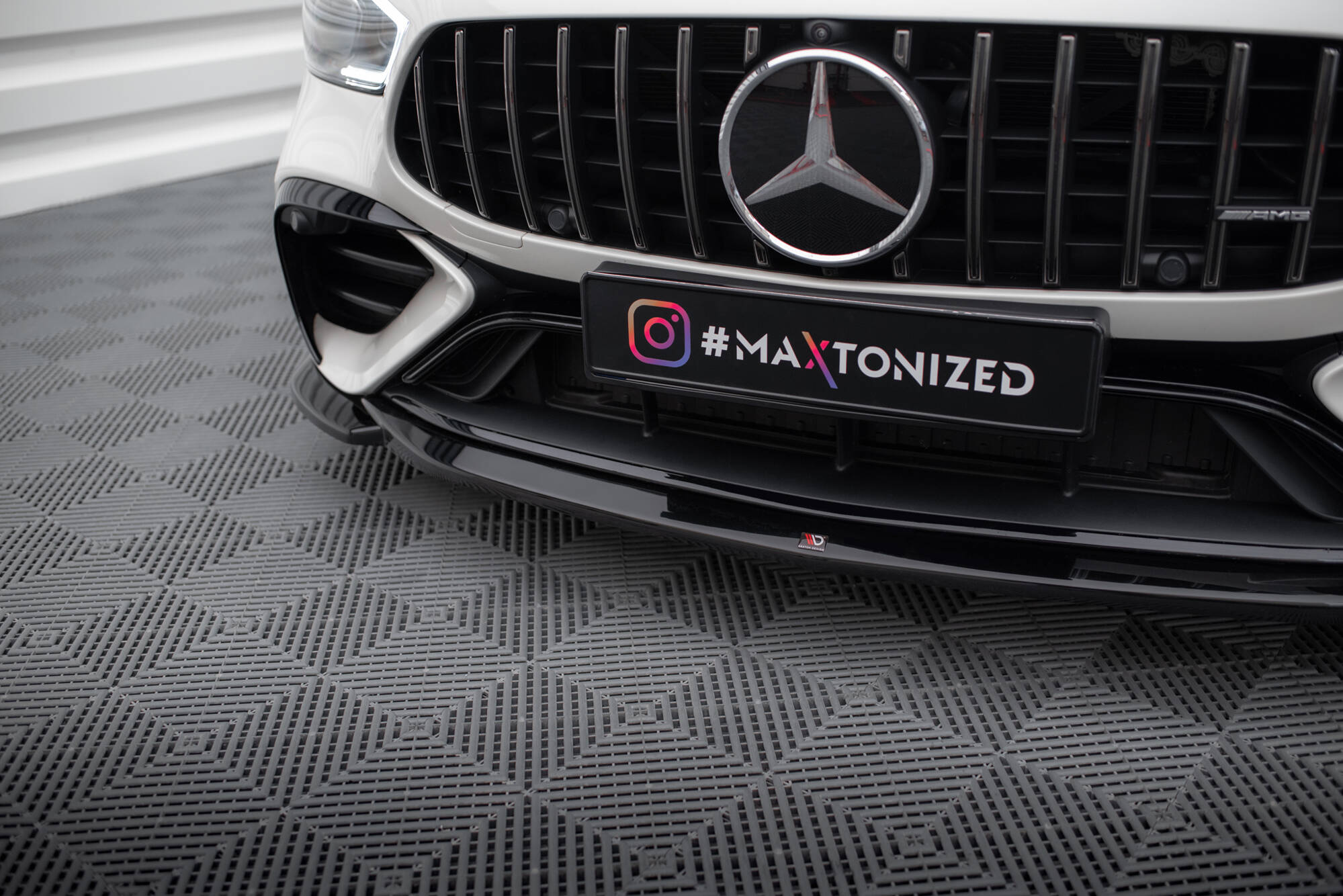 Frontspoiler Mercedes-AMG GT 43 (X290) 4 Door Coupe V8 Styling Package 2018 - > | V.1 Glossy Black Edition