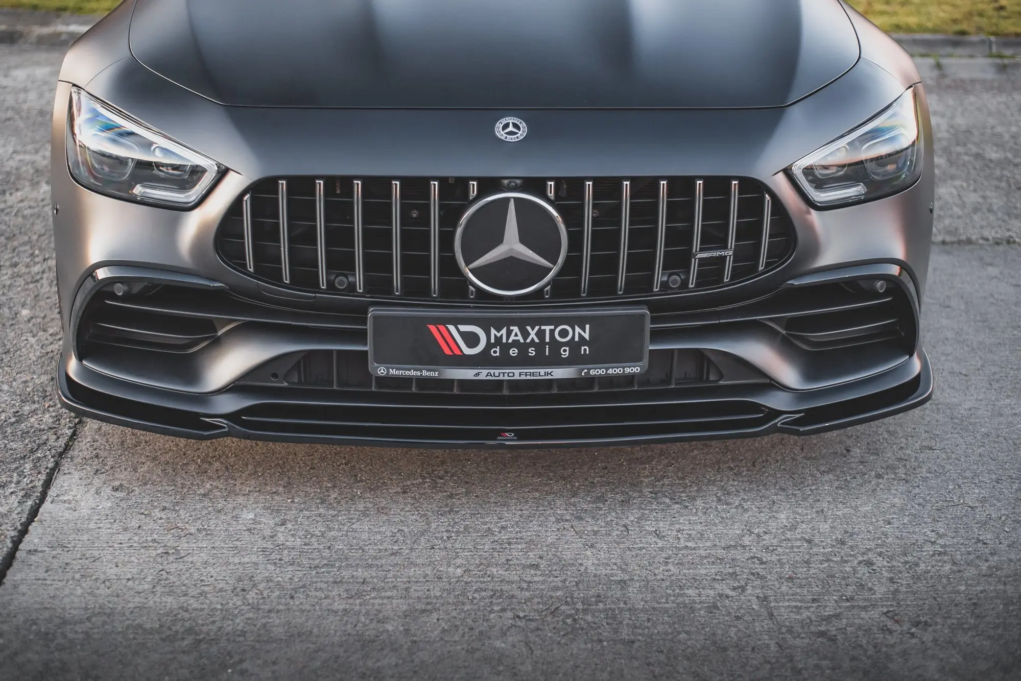 Frontspoiler Mercedes-AMG GT 53 (X290) 4-Door Coupe 2018-> | V.1 Glossy Black Edition