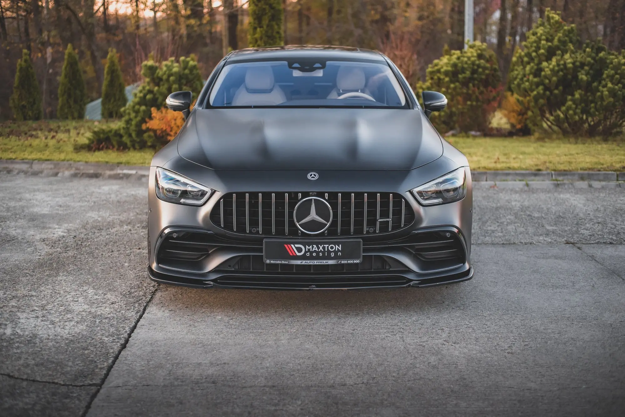 Frontspoiler Mercedes-AMG GT 53 (X290) 4-Door Coupe 2018-> | V.1 Glossy Black Edition – bilde 3