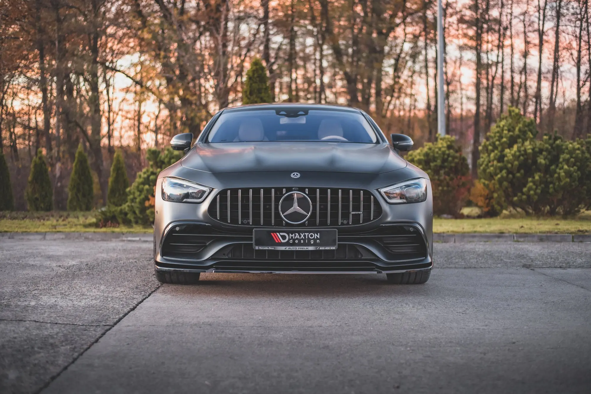 Frontspoiler Mercedes-AMG GT 53 (X290) 4-Door Coupe 2018-> | V.2 Glossy Black Edition – bilde 4