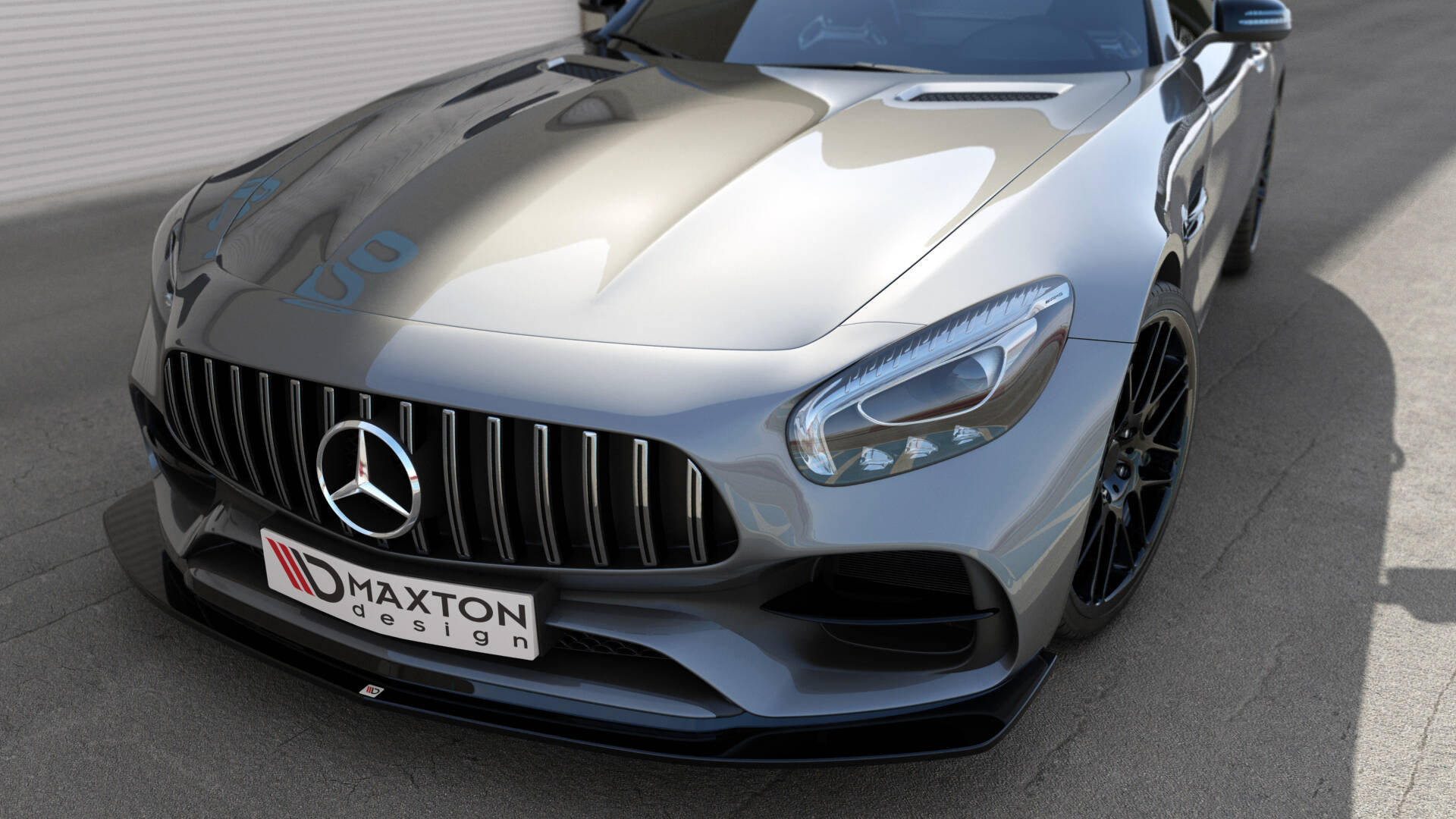 Frontspoiler Mercedes-AMG GT S (C190) Facelift 2017 - 2023 | Sport Glossy Black Edition – bilde 2