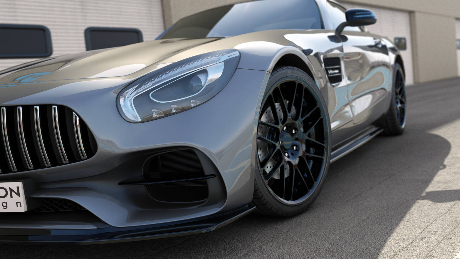 Frontspoiler Mercedes-AMG GT S (C190) Facelift 2017 - 2023 | Sport Glossy Black Edition – bilde 6