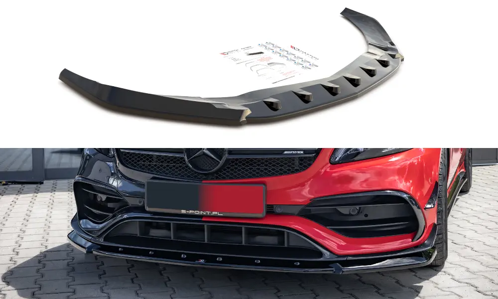 Frontspoiler Mercedes-Benz A 45 AMG Aero (W176) Facelift 2015-2018 | V.1 Glossy Black Edition – bilde 2