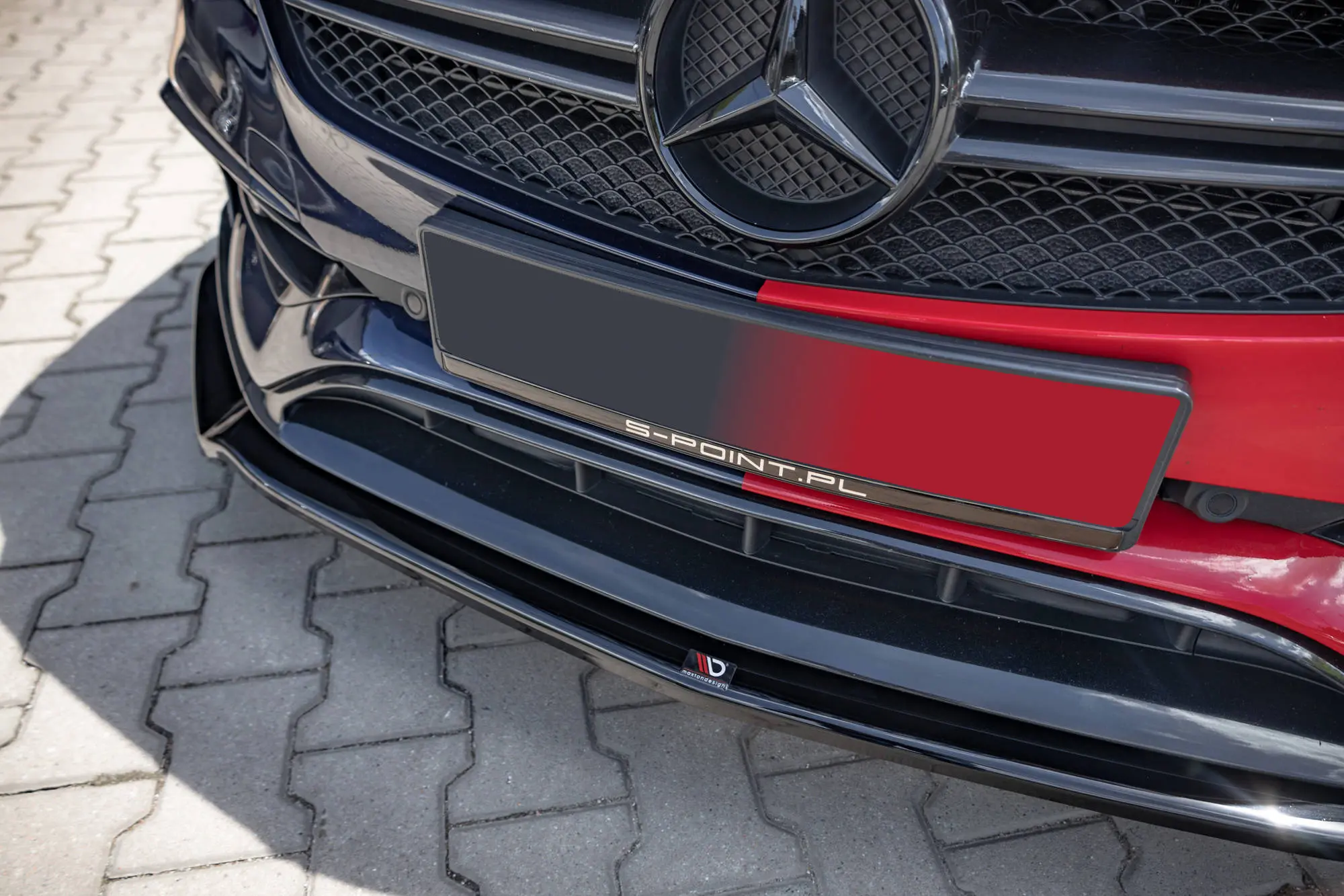 Frontspoiler Mercedes-Benz A 45 AMG Aero (W176) Facelift 2015-2018 | V.2 Glossy Black Edition