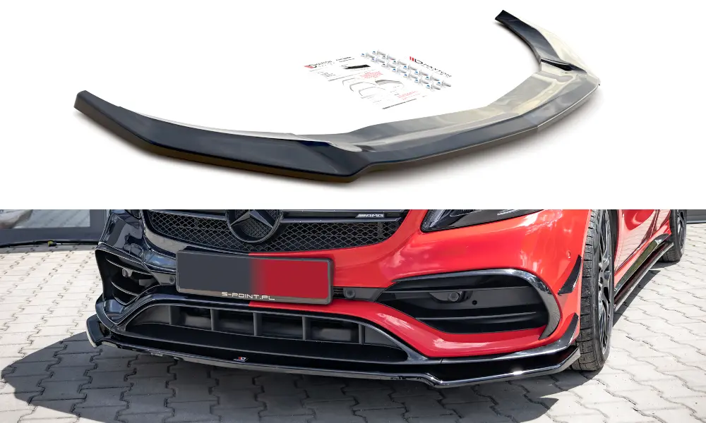 Frontspoiler Mercedes-Benz A 45 AMG Aero (W176) Facelift 2015-2018 | V.2 Glossy Black Edition – bilde 2