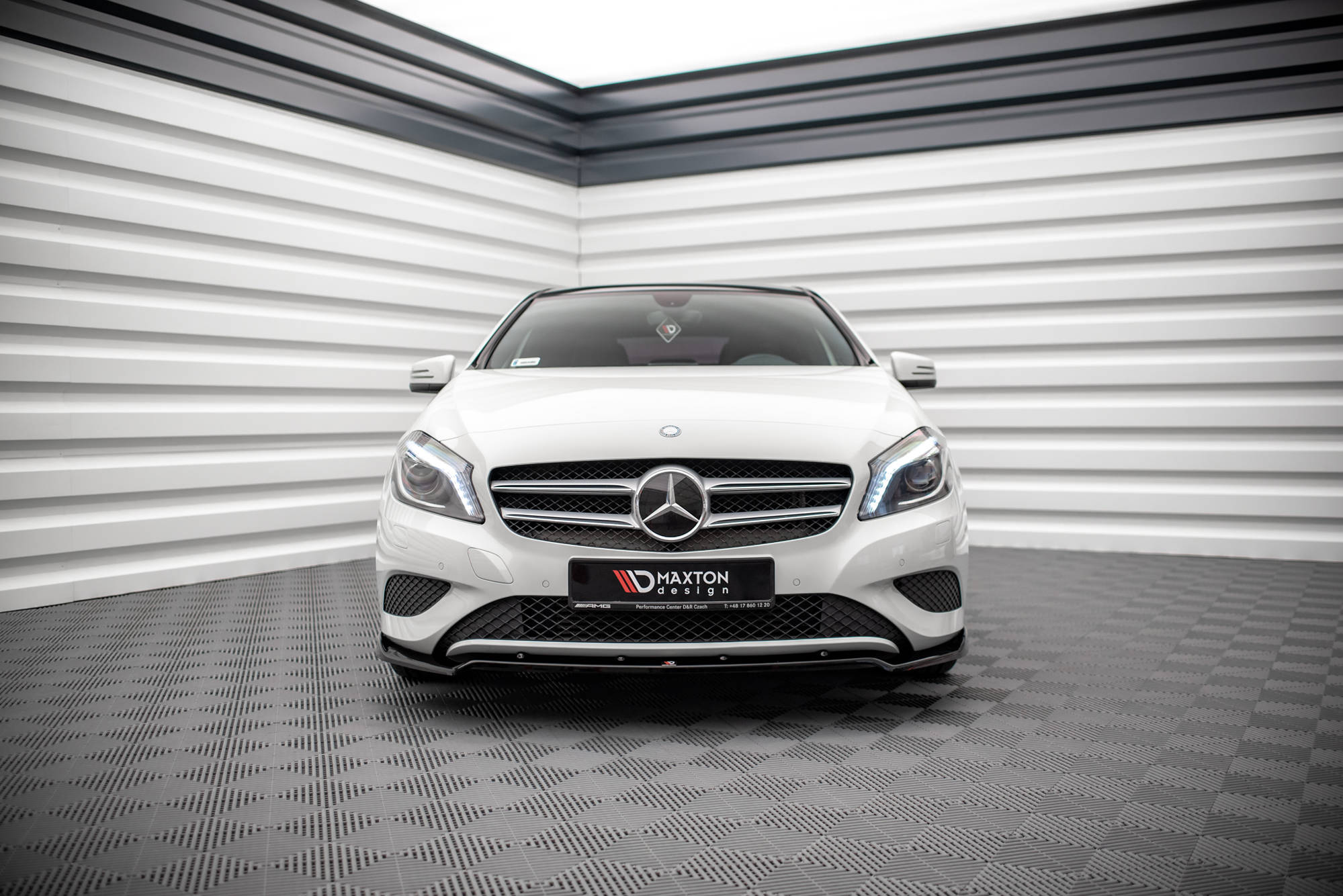 Frontspoiler Mercedes-Benz A (W176) 2012-2015 | V.2 Glossy Black Edition
