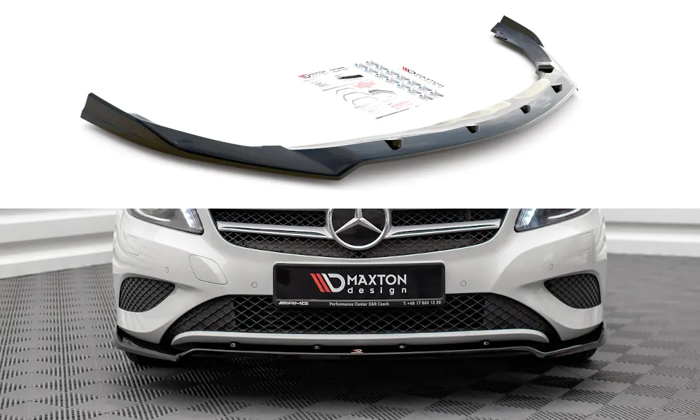 Frontspoiler Mercedes-Benz A (W176) 2012-2015 | V.2 Glossy Black Edition – bilde 2