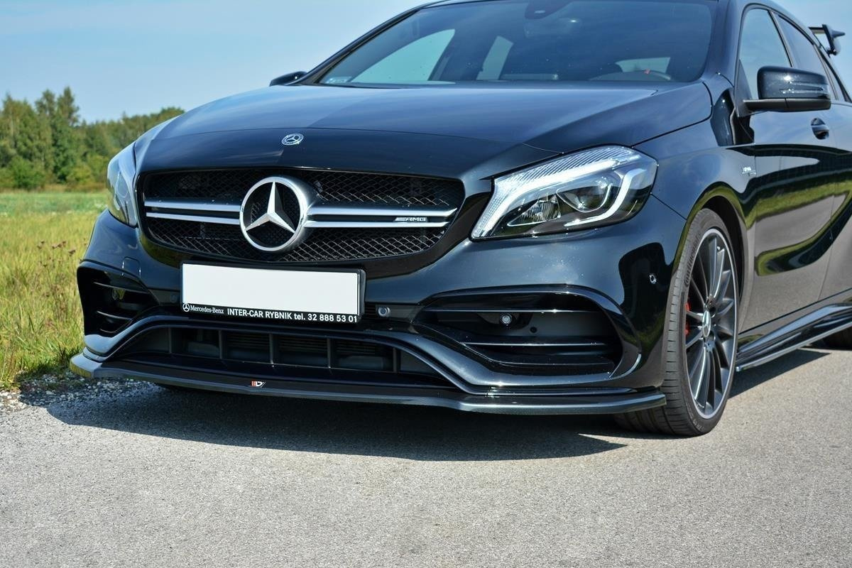 Frontspoiler Mercedes-Benz A (W176) AMG Facelift 2015 - 2018 | Sport Glossy Black Edition V1