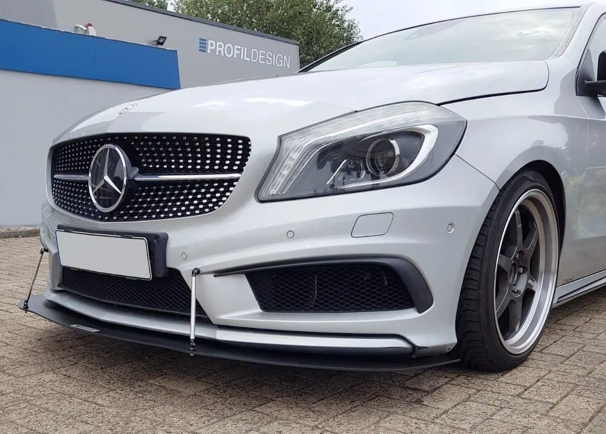 Frontspoiler Mercedes-Benz A (W176) AMG-Line 2012-2015 | Racing Black Edition