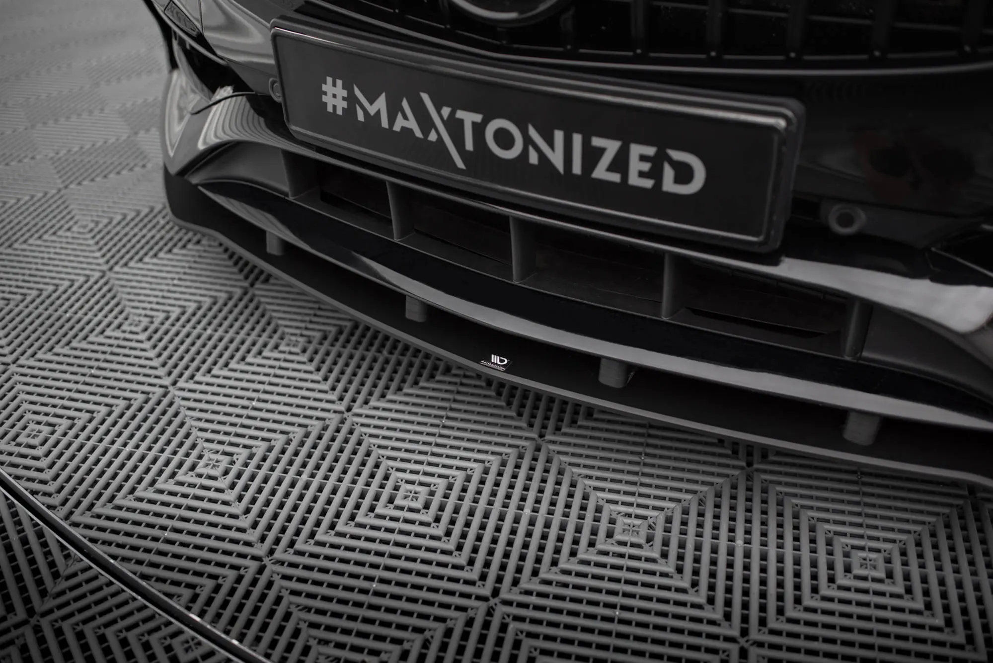 Frontspoiler Mercedes-Benz A (W176) AMG-Line facelift 2015 -2018 | Street Pro Black Edition