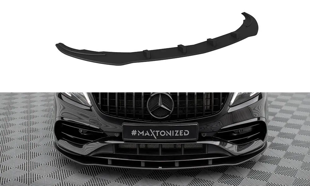Frontspoiler Mercedes-Benz A (W176) AMG-Line facelift 2015 -2018 | Street Pro Black Edition – bilde 2