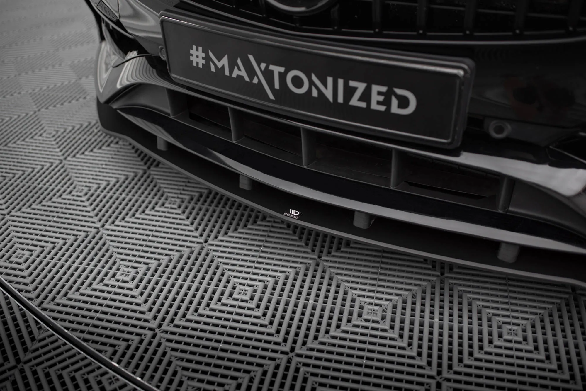 Frontspoiler Mercedes-Benz A (W176) AMG-Line facelift 2015 -2018 | Street Pro Black Edition – bilde 3