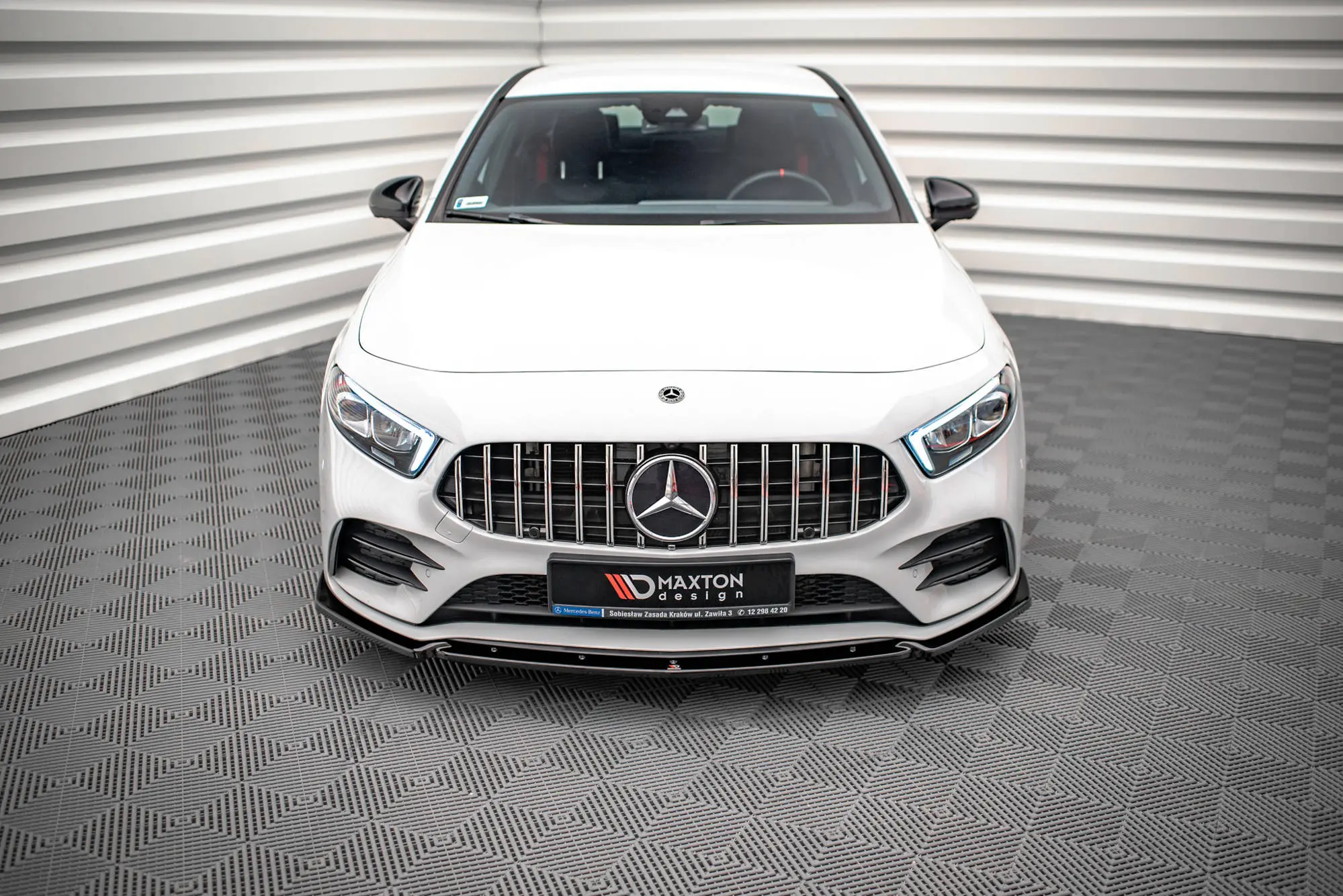 Frontspoiler Mercedes-Benz A (W177 / V177 ) AMG-Line / Mercedes-AMG A35 (W177 / V177) 2018->| V.4 Glossy Black Edition