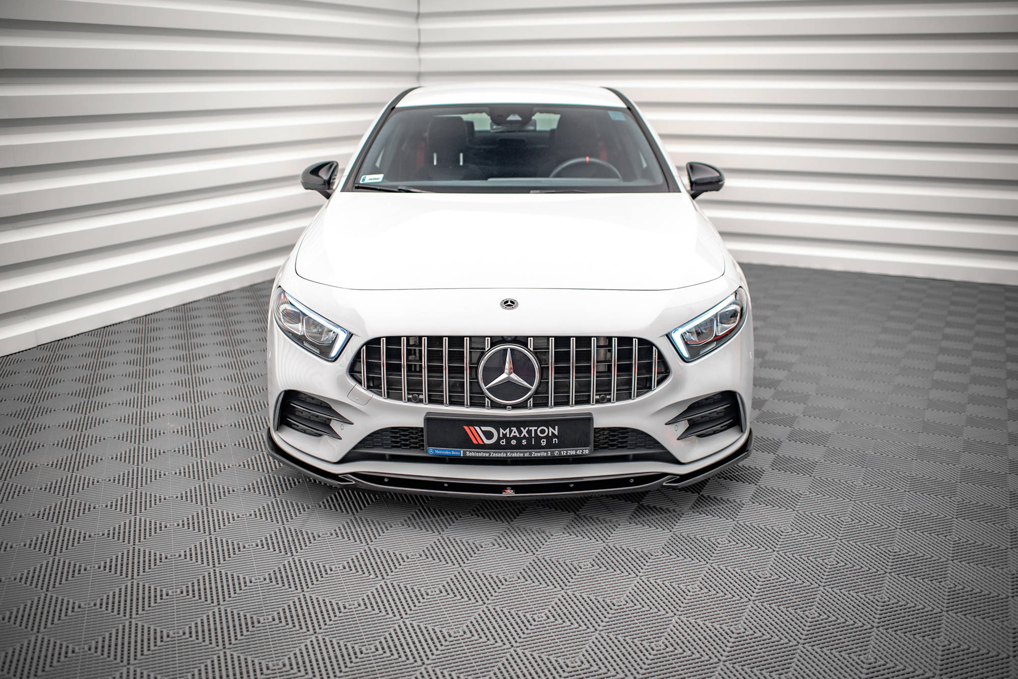 Frontspoiler Mercedes-Benz A (W177 / V177 ) AMG-Line / Mercedes-AMG A35 (W177 / V177) 2018->| V.5 Glossy Black Edition