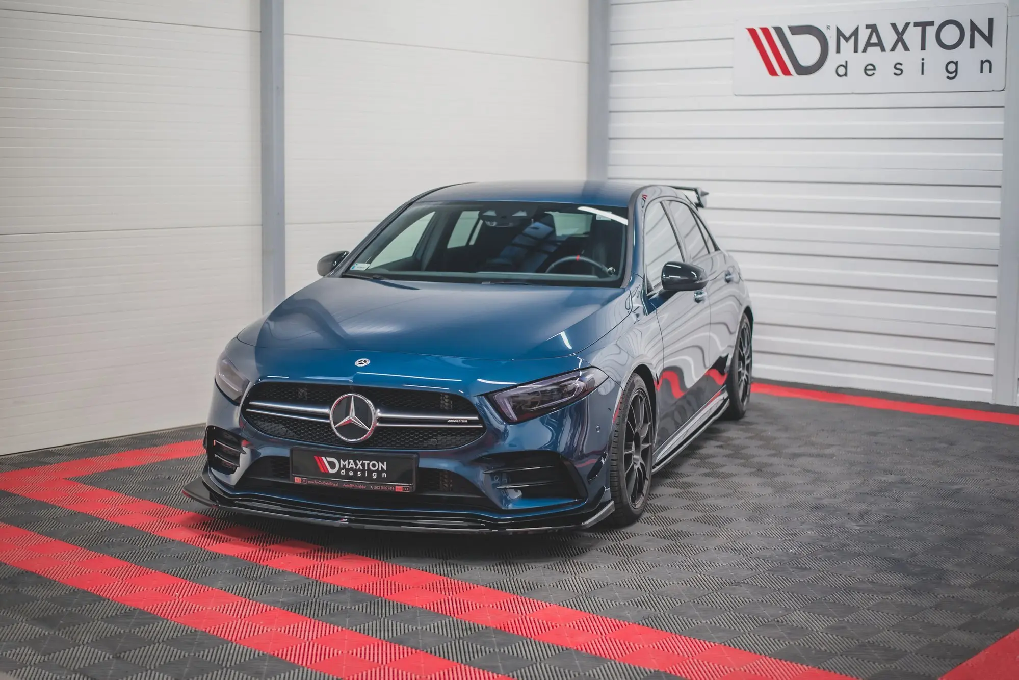 Frontspoiler Mercedes-Benz A35 AMG  Aero ( W177 / V177) 2018-> | V.3 Glossy Black Edition – bilde 5