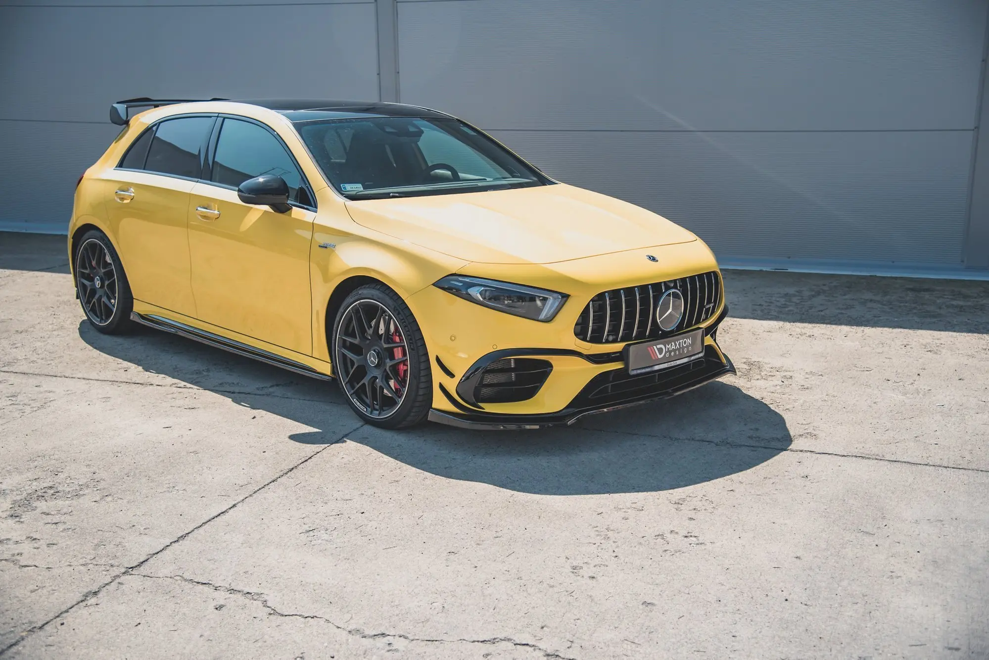 Frontspoiler Mercedes-Benz AMG 45 S (W177 / V177) Aero Pack 2019-> | V.1  Glossy Black Edition