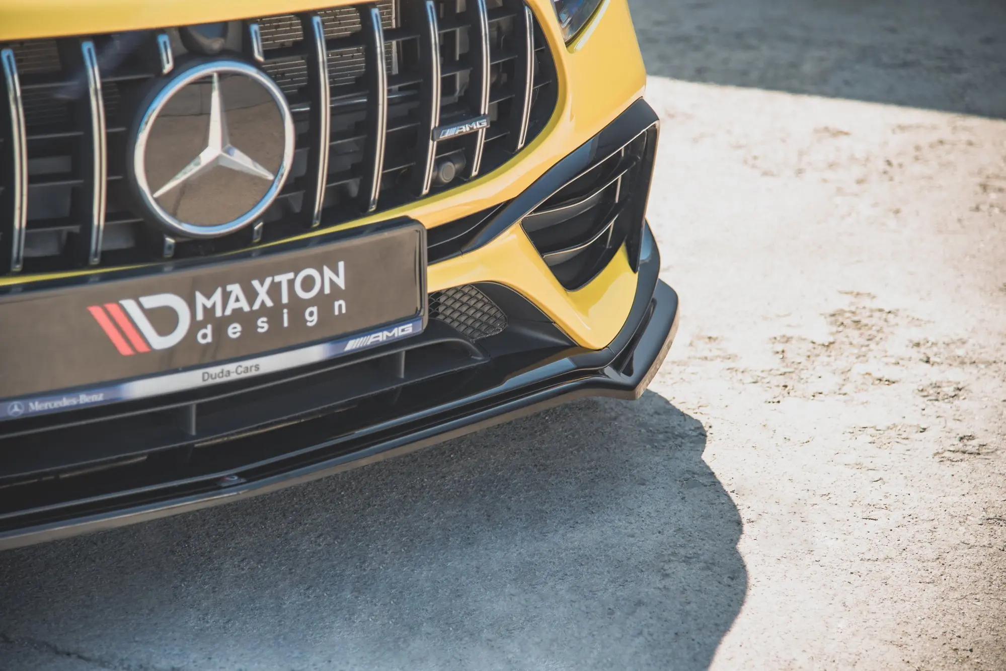 Frontspoiler Mercedes-Benz AMG 45 S (W177 / V177) Aero Pack 2019-> | V.1  Glossy Black Edition – bilde 4