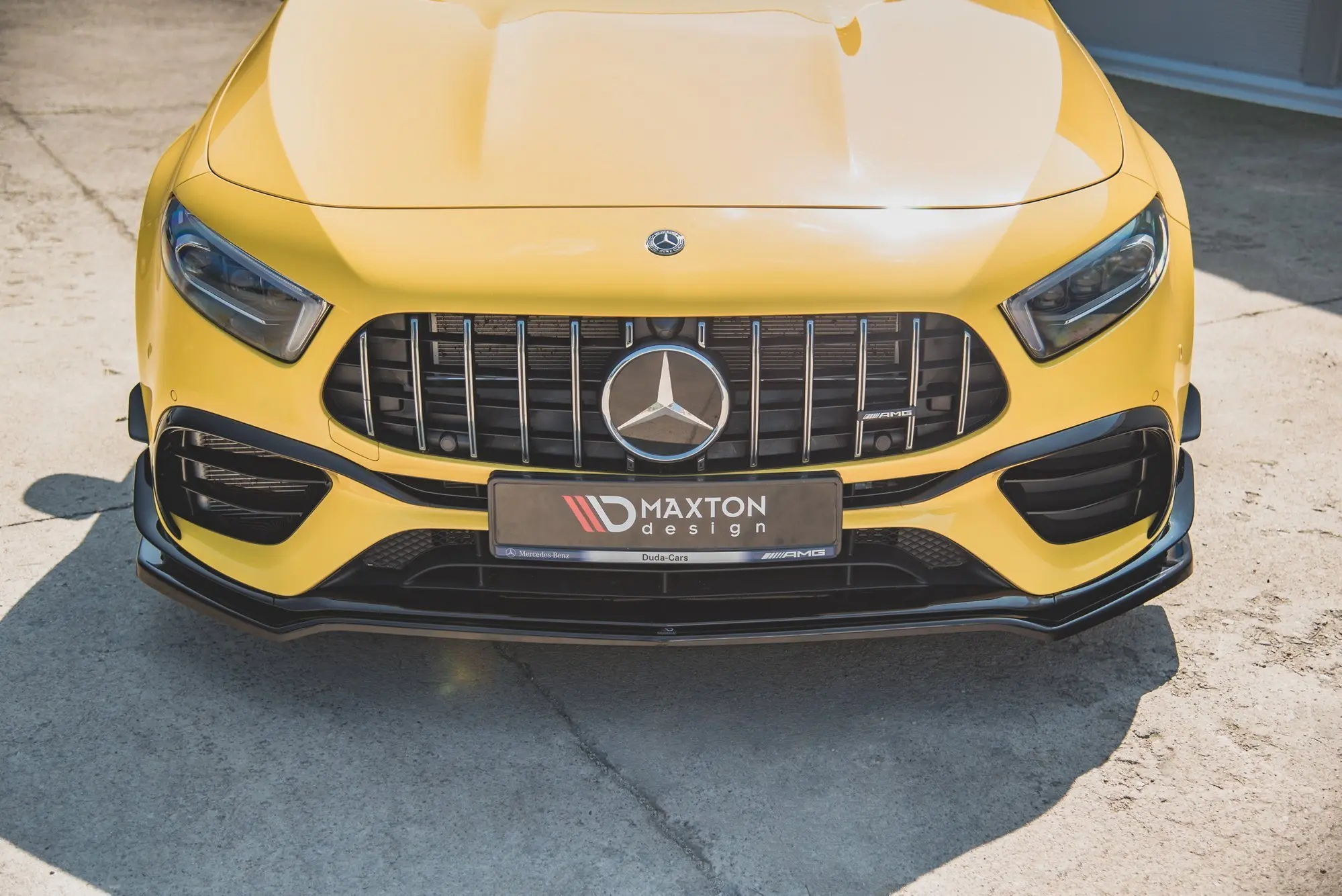 Frontspoiler Mercedes-Benz AMG 45 S (W177 / V177) Aero Pack 2019-> | V.1  Glossy Black Edition – bilde 5