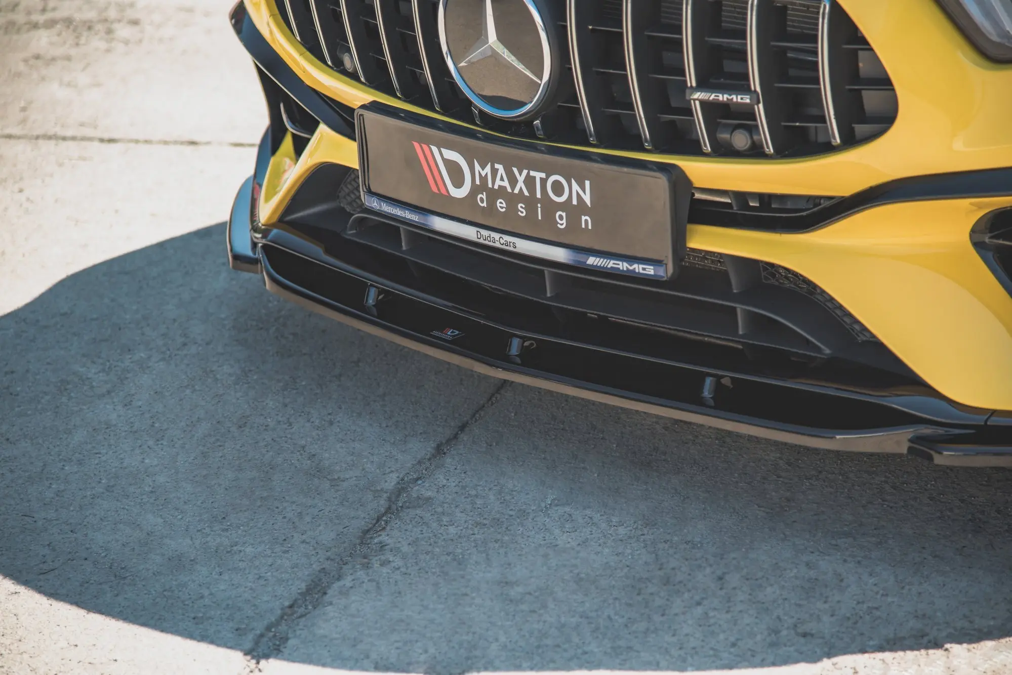Frontspoiler Mercedes-Benz AMG 45 S (W177 / V177) Aero Pack 2019-> | V.2  Glossy Black Edition – bilde 2