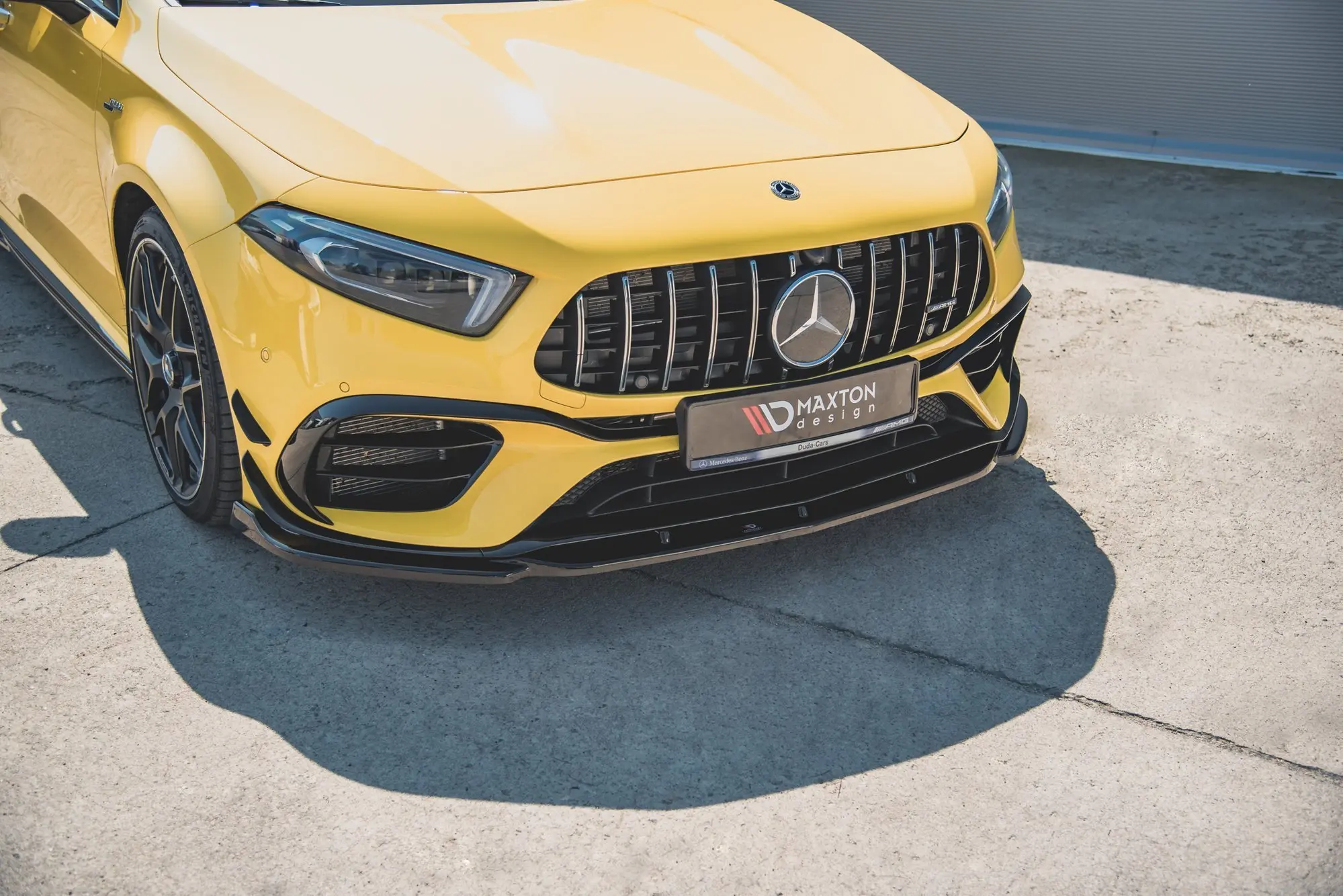 Frontspoiler Mercedes-Benz AMG 45 S (W177 / V177) Aero Pack 2019-> | V.2  Glossy Black Edition – bilde 5
