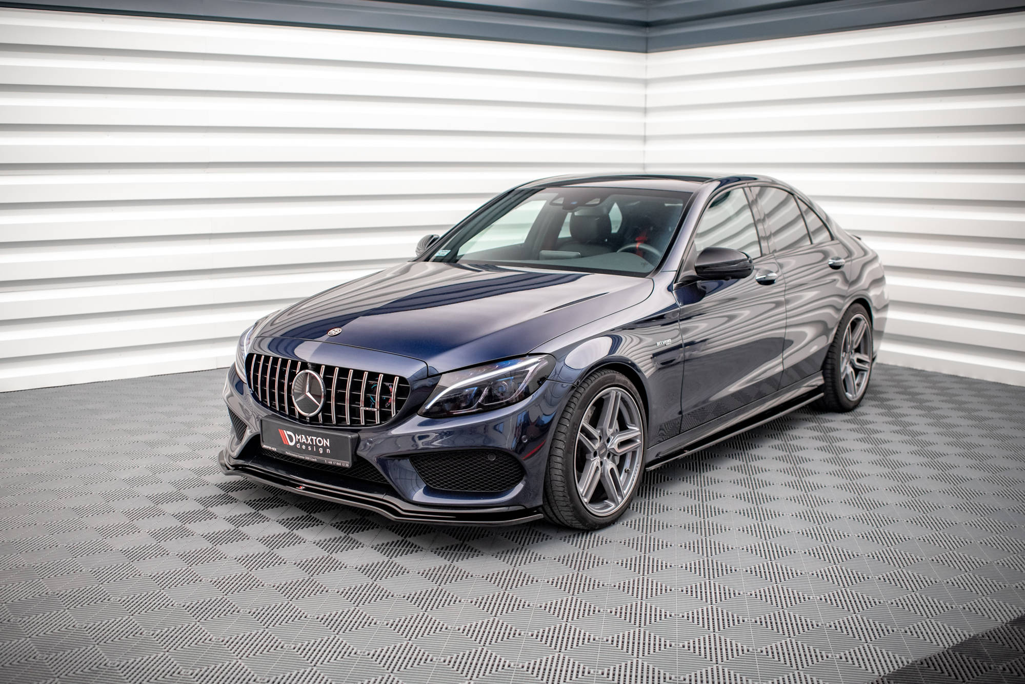 Frontspoiler Mercedes-Benz AMG (C/C 43) W205 2014 - 2018 | Sport Glossy Black Edition V1