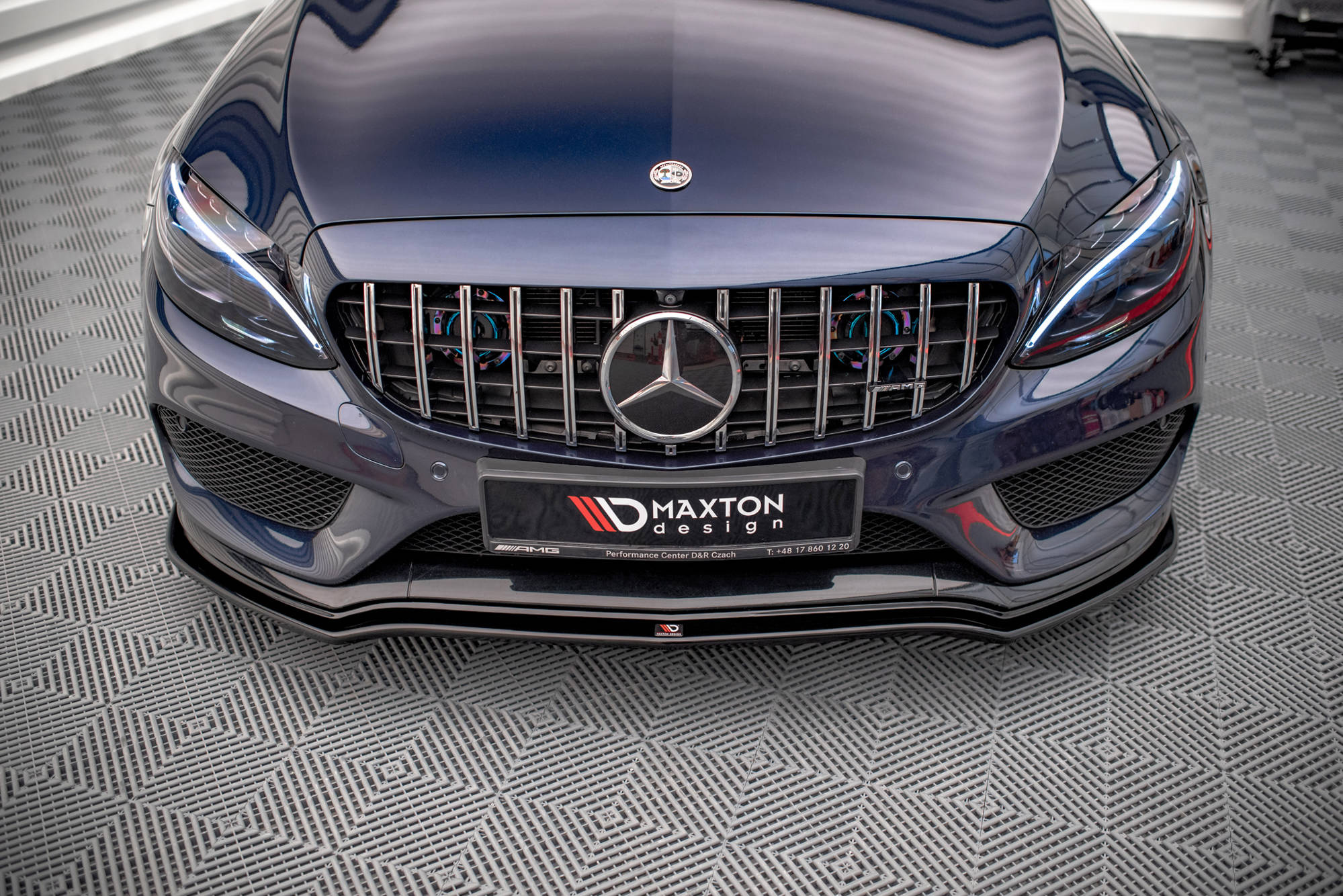 Frontspoiler Mercedes-Benz AMG (C/C 43) W205 2014 - 2018 | Sport Glossy Black Edition V1 – bilde 2