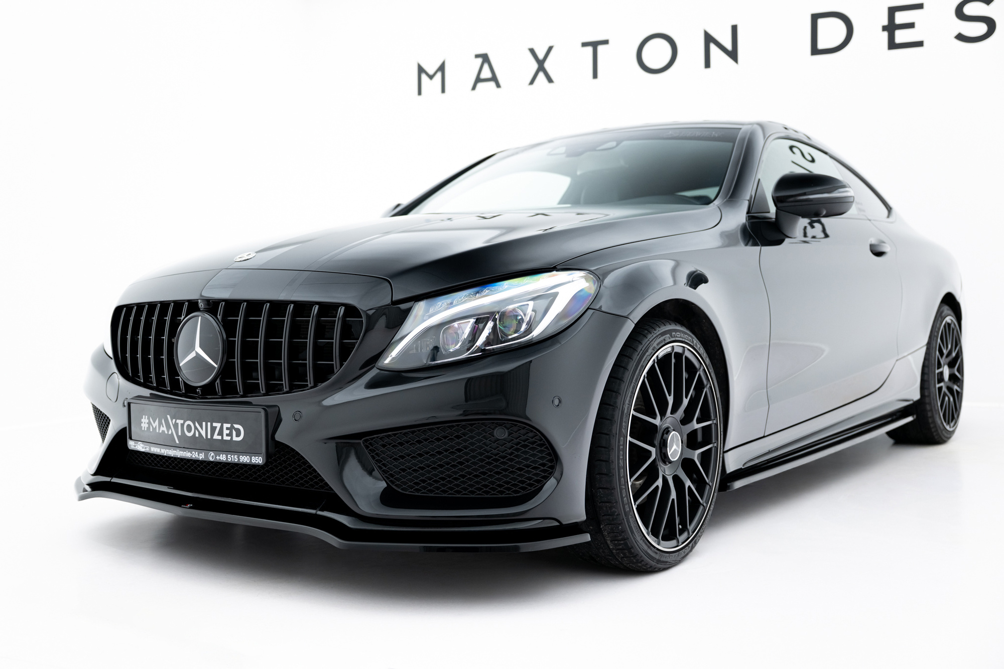 Frontspoiler Mercedes-Benz AMG C (W205) 2015 - 2018 | Sport Glossy Black Edition V1