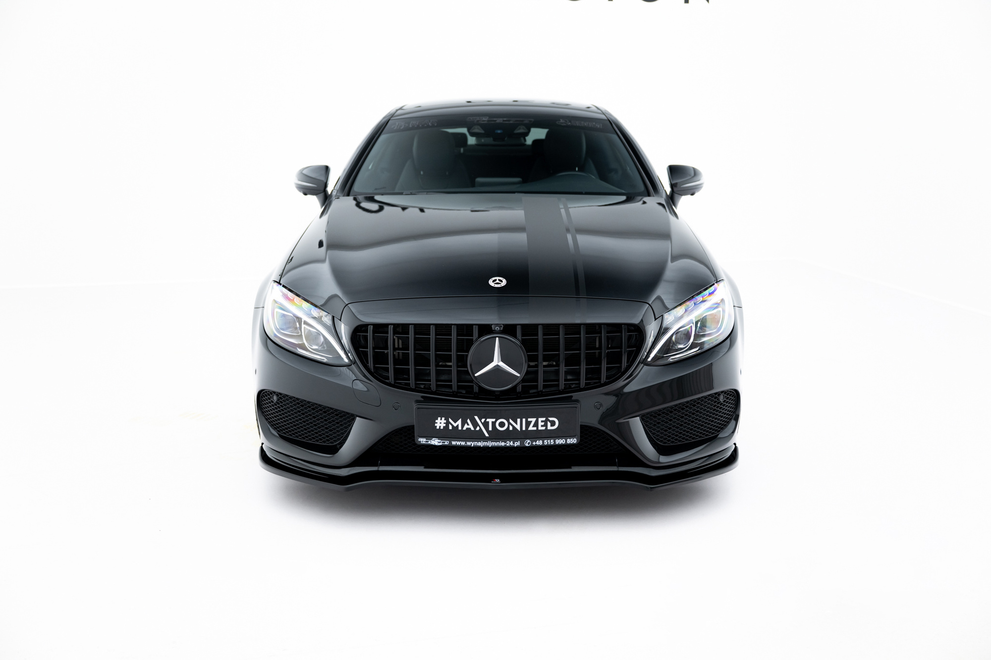 Frontspoiler Mercedes-Benz AMG C (W205) 2015 - 2018 | Sport Glossy Black Edition V1 – bilde 2