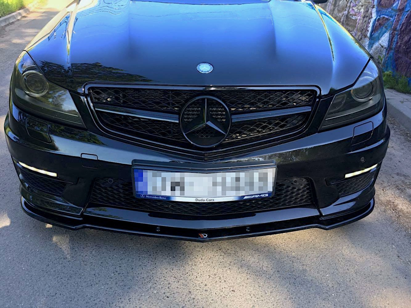 Frontspoiler Mercedes-Benz AMG C63 (W204/S204) Facelift 2011 - 2014 | Sport Glossy Black Edition