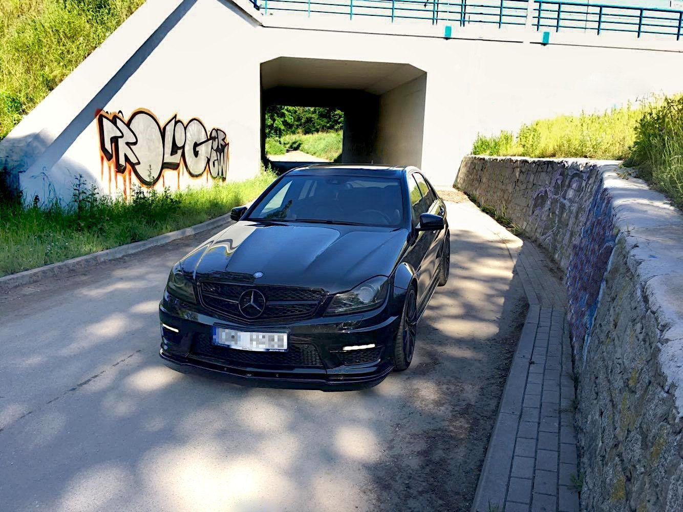 Frontspoiler Mercedes-Benz AMG C63 (W204/S204) Facelift 2011 - 2014 | Sport Glossy Black Edition – bilde 3