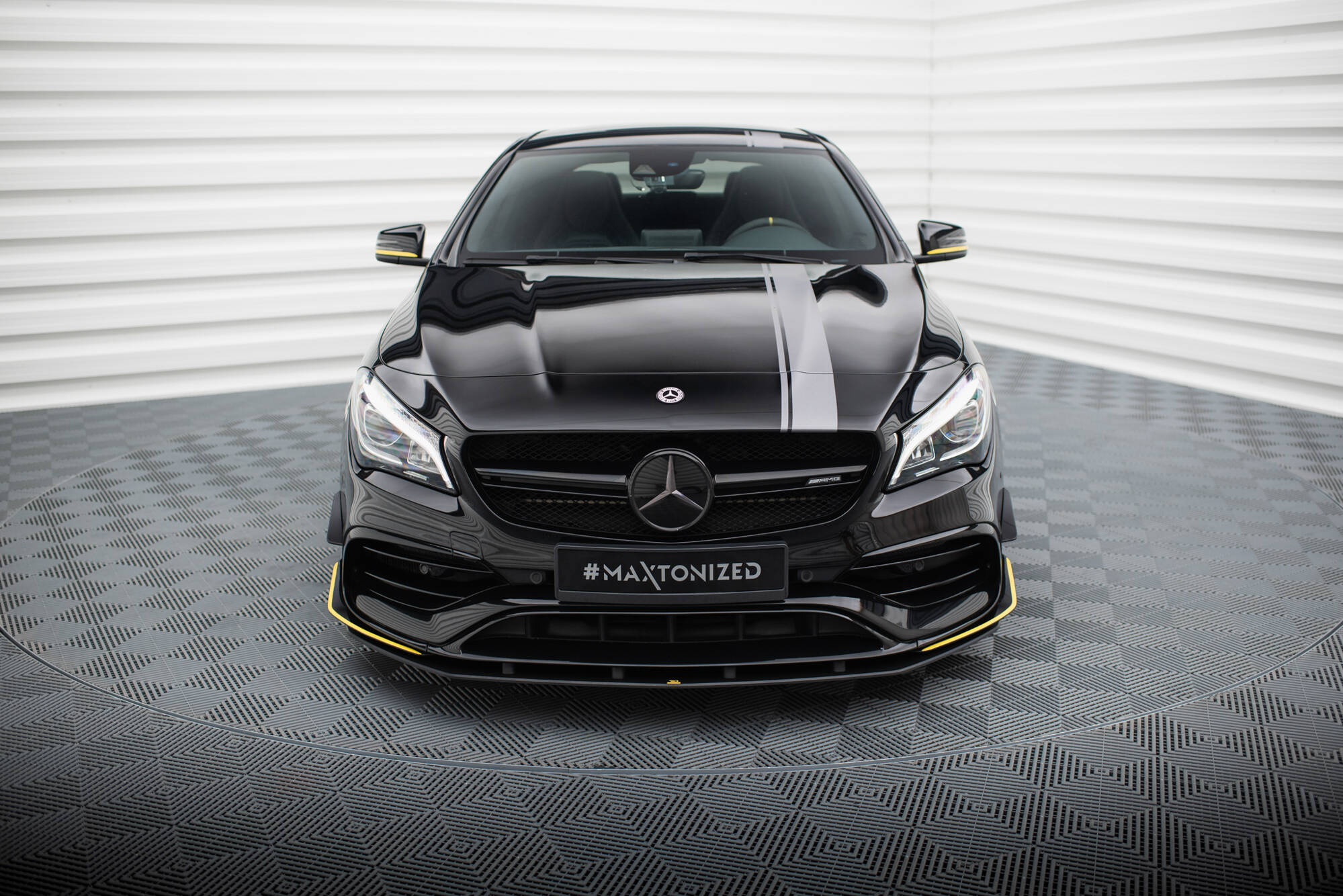 Frontspoiler Mercedes-Benz AMG CLA 45 Aero (C117) Facelift 2017 - 2019 | Sport Glossy Black Edition – bilde 2