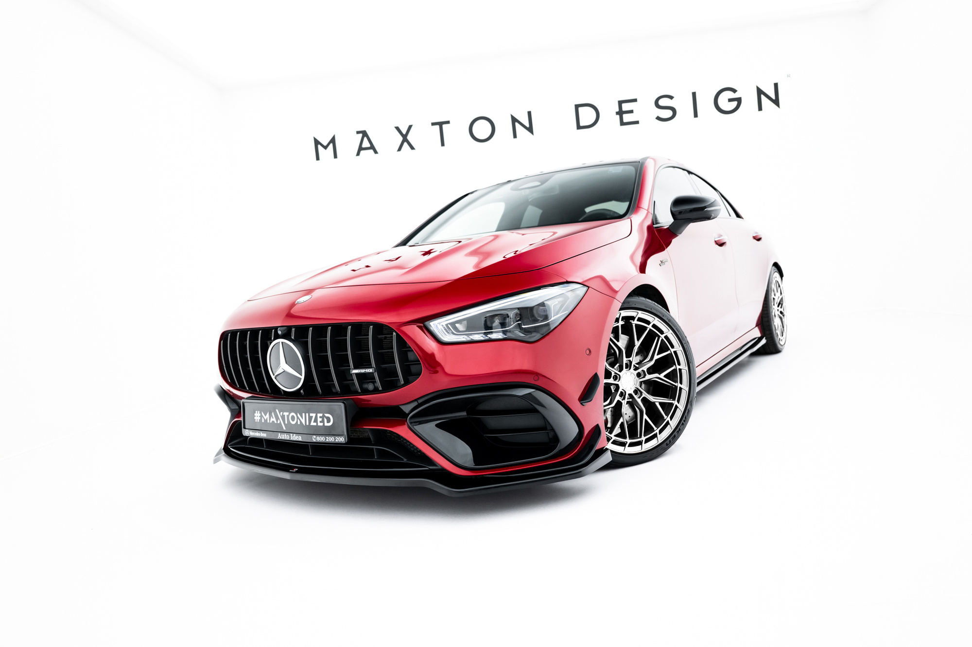 Frontspoiler Mercedes-Benz AMG CLA 45 Aero (C118) 2019 - 2023 | Sport Glossy Black Edition V4